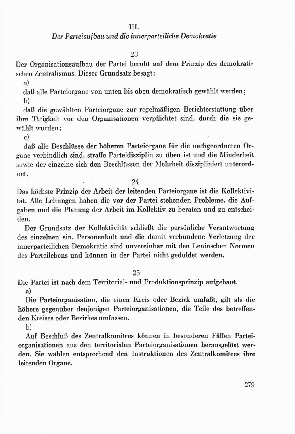 Protokoll der Verhandlungen des Ⅸ. Parteitages der Sozialistischen Einheitspartei Deutschlands (SED) [Deutsche Demokratische Republik (DDR)] 1976, Band 2, Seite 279 (Prot. Verh. Ⅸ. PT SED DDR 1976, Bd. 2, S. 279)