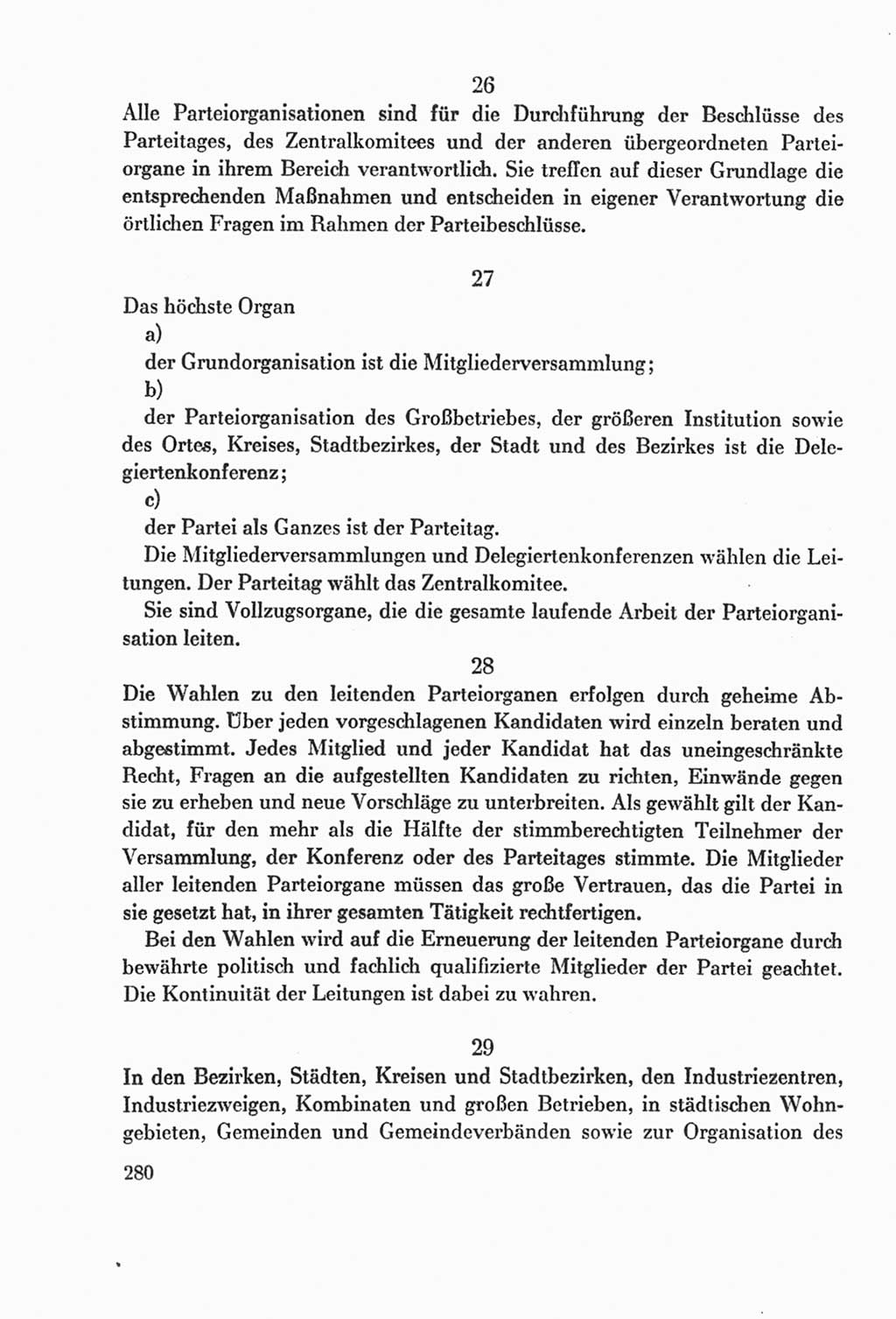 Protokoll der Verhandlungen des Ⅸ. Parteitages der Sozialistischen Einheitspartei Deutschlands (SED) [Deutsche Demokratische Republik (DDR)] 1976, Band 2, Seite 280 (Prot. Verh. Ⅸ. PT SED DDR 1976, Bd. 2, S. 280)