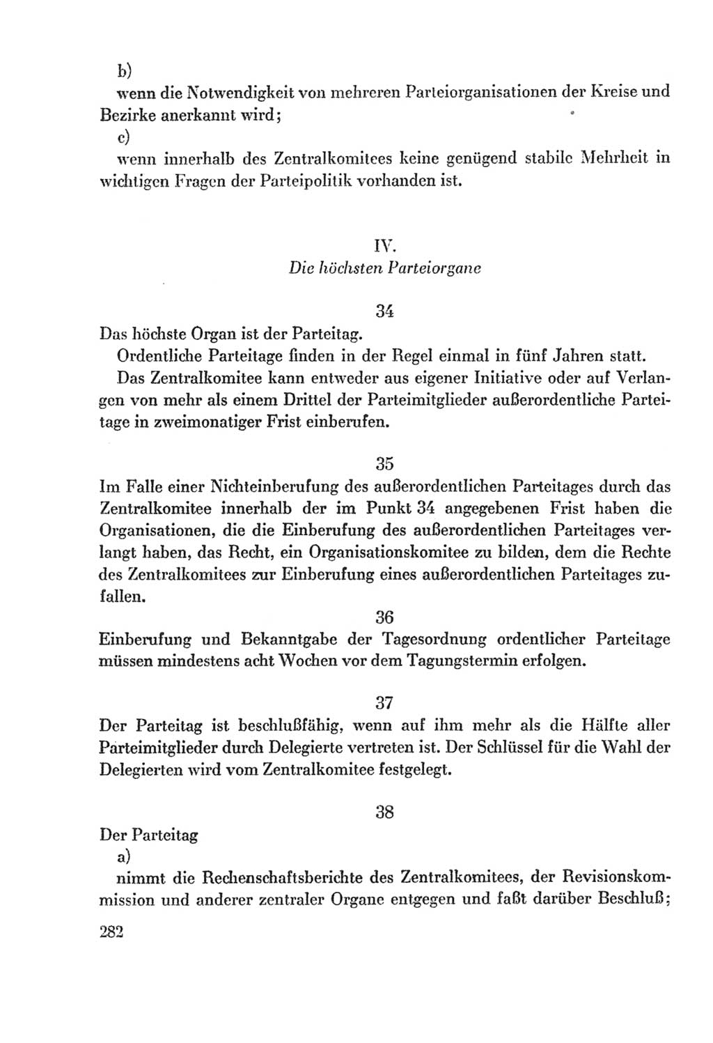 Protokoll der Verhandlungen des Ⅸ. Parteitages der Sozialistischen Einheitspartei Deutschlands (SED) [Deutsche Demokratische Republik (DDR)] 1976, Band 2, Seite 282 (Prot. Verh. Ⅸ. PT SED DDR 1976, Bd. 2, S. 282)