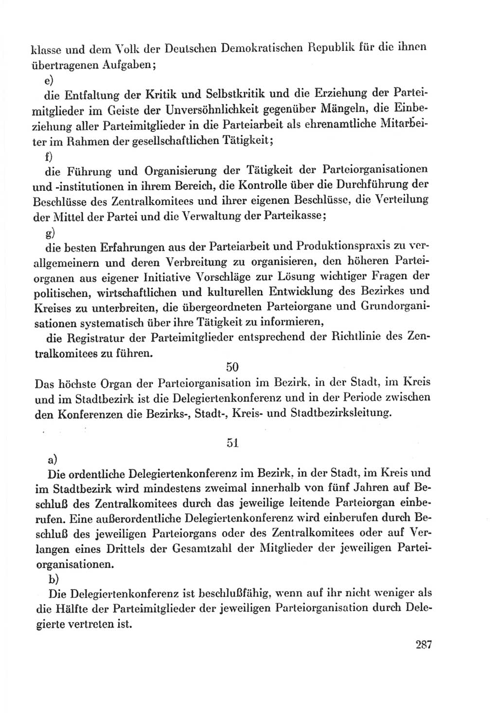 Protokoll der Verhandlungen des Ⅸ. Parteitages der Sozialistischen Einheitspartei Deutschlands (SED) [Deutsche Demokratische Republik (DDR)] 1976, Band 2, Seite 287 (Prot. Verh. Ⅸ. PT SED DDR 1976, Bd. 2, S. 287)