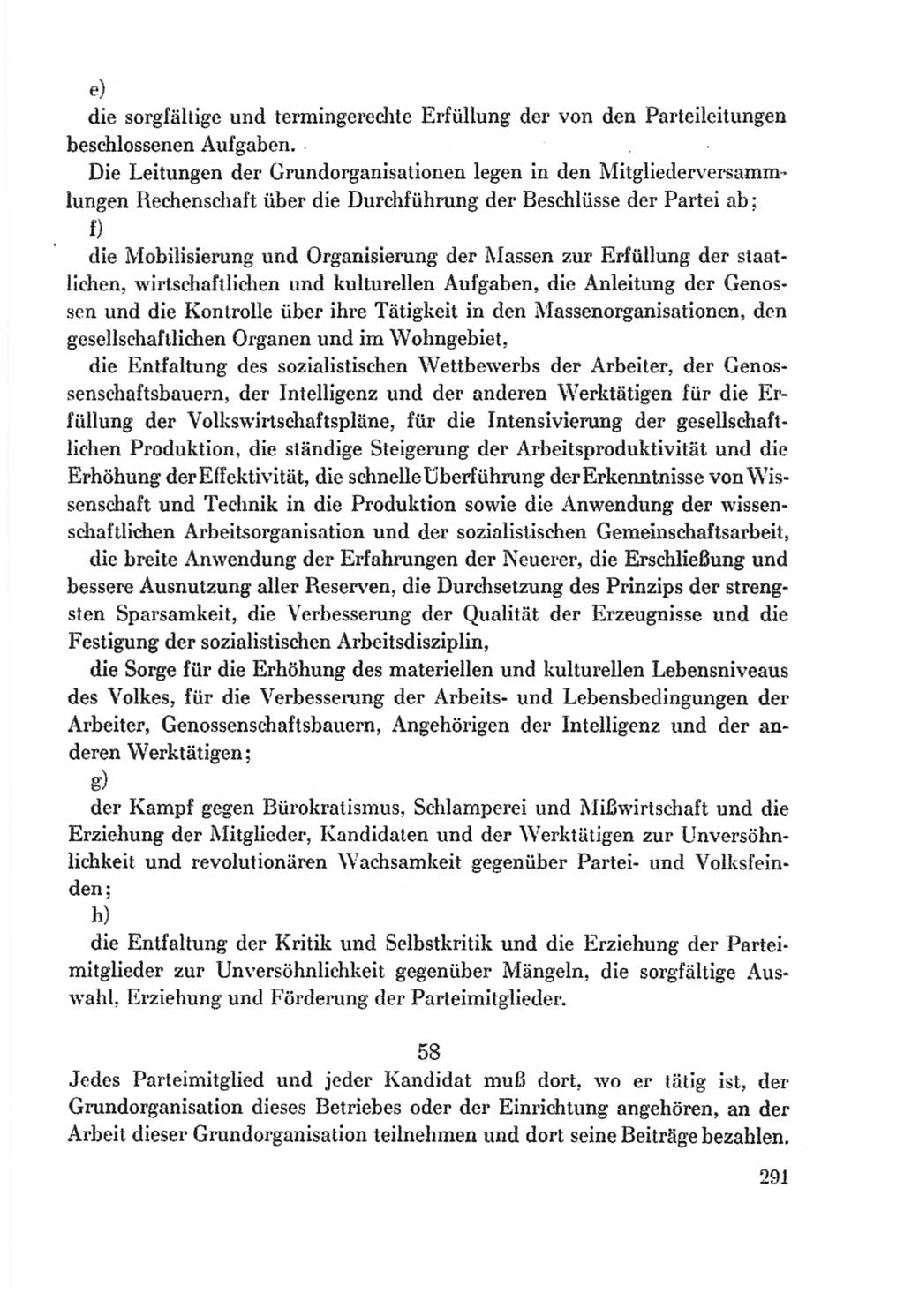 Protokoll der Verhandlungen des Ⅸ. Parteitages der Sozialistischen Einheitspartei Deutschlands (SED) [Deutsche Demokratische Republik (DDR)] 1976, Band 2, Seite 291 (Prot. Verh. Ⅸ. PT SED DDR 1976, Bd. 2, S. 291)