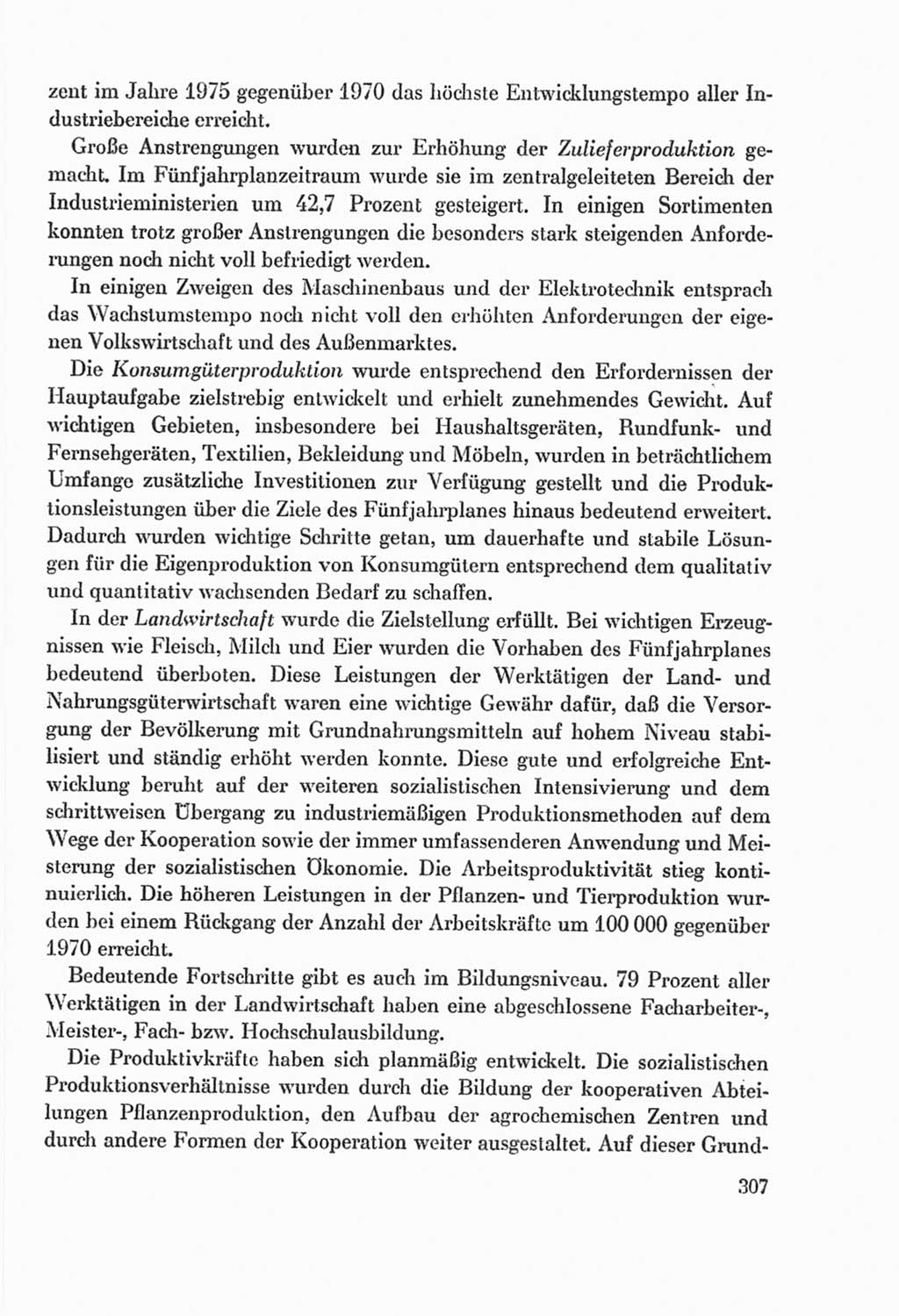 Protokoll der Verhandlungen des Ⅸ. Parteitages der Sozialistischen Einheitspartei Deutschlands (SED) [Deutsche Demokratische Republik (DDR)] 1976, Band 2, Seite 307 (Prot. Verh. Ⅸ. PT SED DDR 1976, Bd. 2, S. 307)