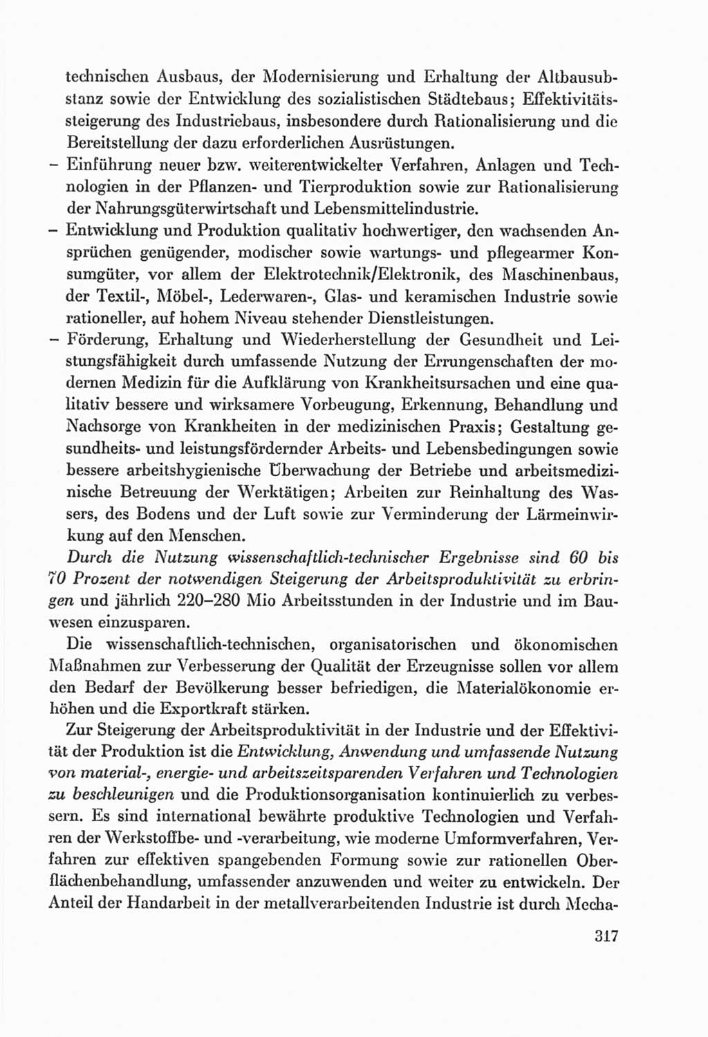 Protokoll der Verhandlungen des Ⅸ. Parteitages der Sozialistischen Einheitspartei Deutschlands (SED) [Deutsche Demokratische Republik (DDR)] 1976, Band 2, Seite 317 (Prot. Verh. Ⅸ. PT SED DDR 1976, Bd. 2, S. 317)