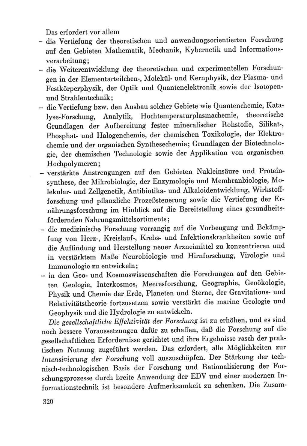 Protokoll der Verhandlungen des Ⅸ. Parteitages der Sozialistischen Einheitspartei Deutschlands (SED) [Deutsche Demokratische Republik (DDR)] 1976, Band 2, Seite 320 (Prot. Verh. Ⅸ. PT SED DDR 1976, Bd. 2, S. 320)