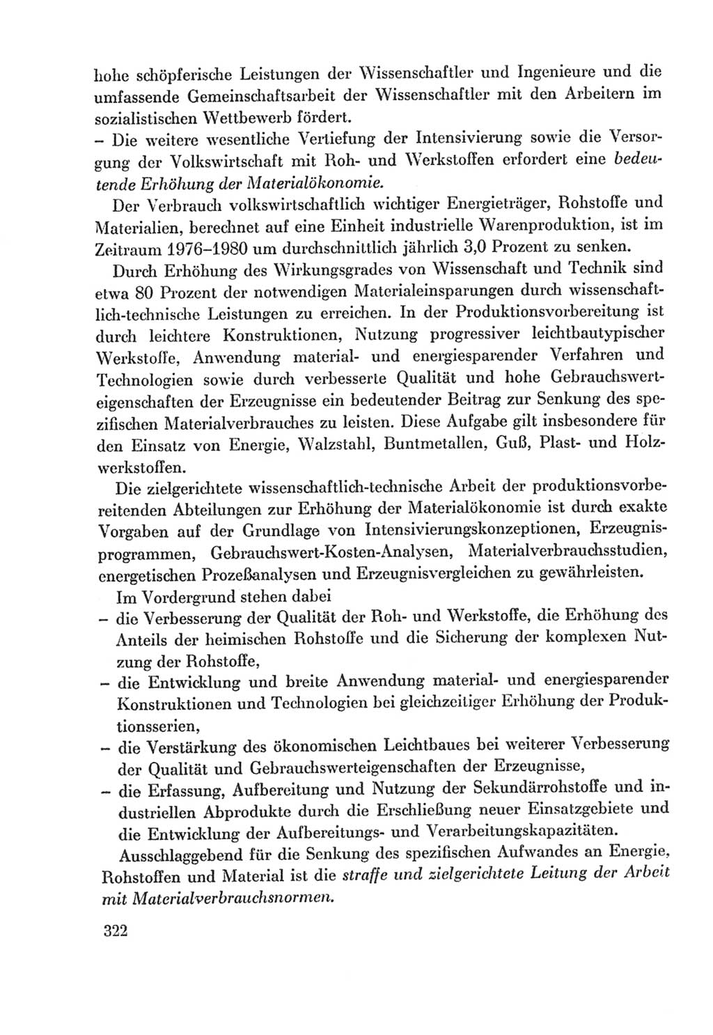 Protokoll der Verhandlungen des Ⅸ. Parteitages der Sozialistischen Einheitspartei Deutschlands (SED) [Deutsche Demokratische Republik (DDR)] 1976, Band 2, Seite 322 (Prot. Verh. Ⅸ. PT SED DDR 1976, Bd. 2, S. 322)