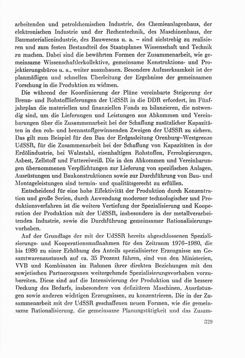 Protokoll der Verhandlungen des Ⅸ. Parteitages der Sozialistischen Einheitspartei Deutschlands (SED) [Deutsche Demokratische Republik (DDR)] 1976, Band 2, Seite 329 (Prot. Verh. Ⅸ. PT SED DDR 1976, Bd. 2, S. 329)