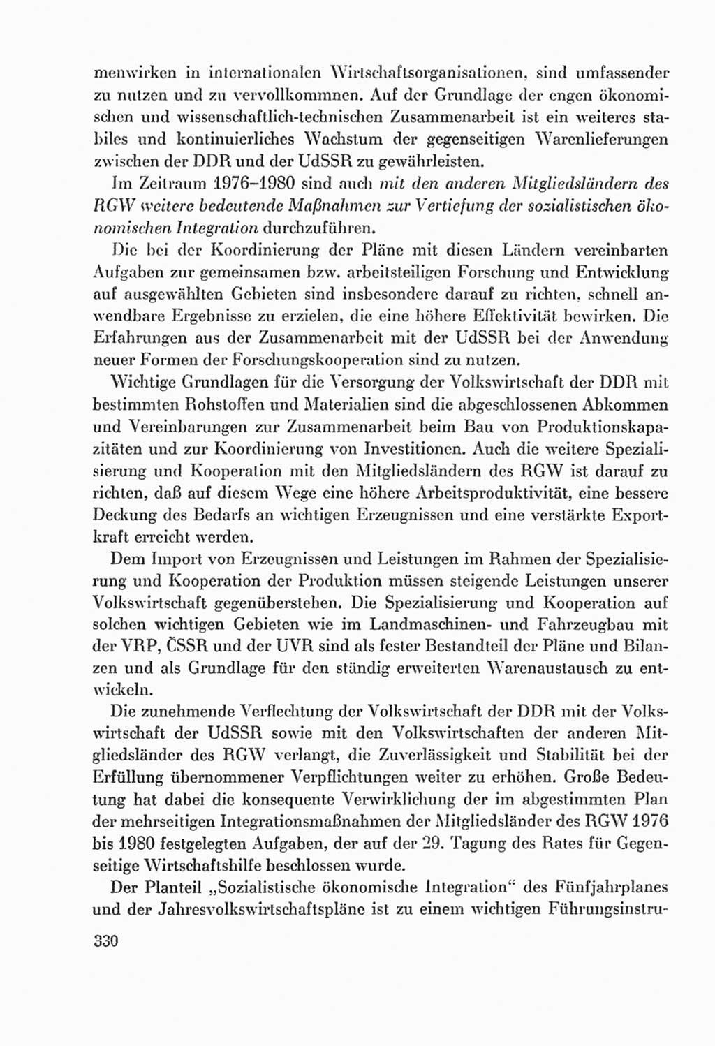 Protokoll der Verhandlungen des Ⅸ. Parteitages der Sozialistischen Einheitspartei Deutschlands (SED) [Deutsche Demokratische Republik (DDR)] 1976, Band 2, Seite 330 (Prot. Verh. Ⅸ. PT SED DDR 1976, Bd. 2, S. 330)