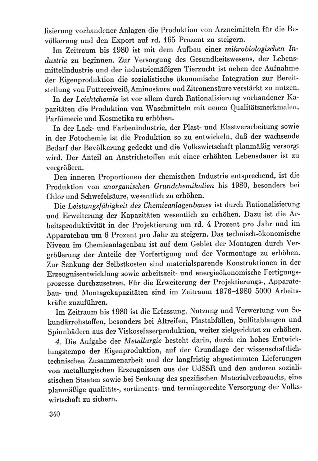 Protokoll der Verhandlungen des Ⅸ. Parteitages der Sozialistischen Einheitspartei Deutschlands (SED) [Deutsche Demokratische Republik (DDR)] 1976, Band 2, Seite 340 (Prot. Verh. Ⅸ. PT SED DDR 1976, Bd. 2, S. 340)