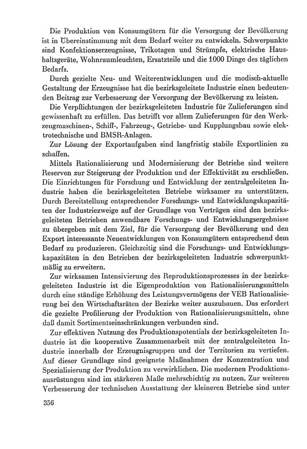 Protokoll der Verhandlungen des Ⅸ. Parteitages der Sozialistischen Einheitspartei Deutschlands (SED) [Deutsche Demokratische Republik (DDR)] 1976, Band 2, Seite 356 (Prot. Verh. Ⅸ. PT SED DDR 1976, Bd. 2, S. 356)