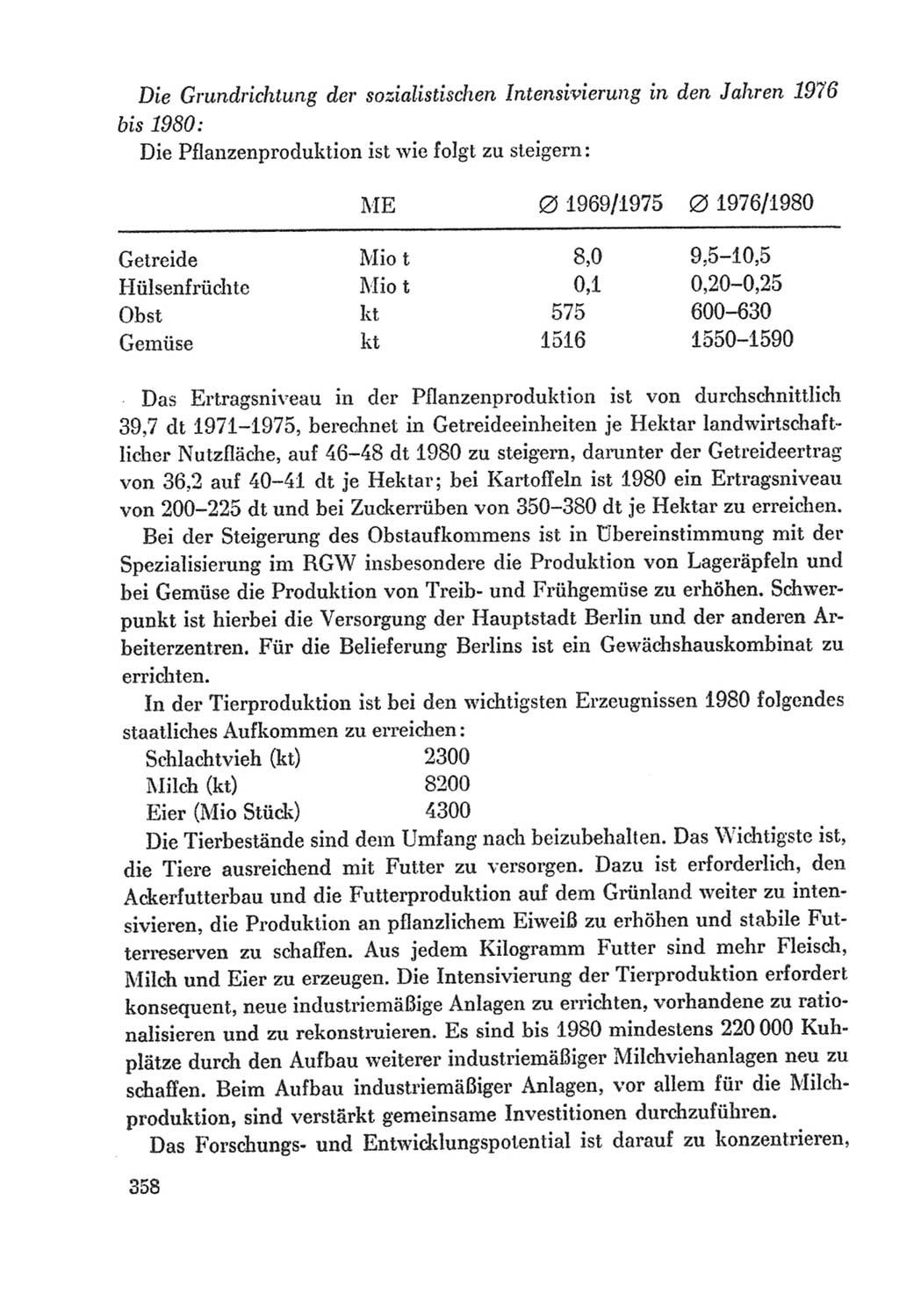 Protokoll der Verhandlungen des Ⅸ. Parteitages der Sozialistischen Einheitspartei Deutschlands (SED) [Deutsche Demokratische Republik (DDR)] 1976, Band 2, Seite 358 (Prot. Verh. Ⅸ. PT SED DDR 1976, Bd. 2, S. 358)