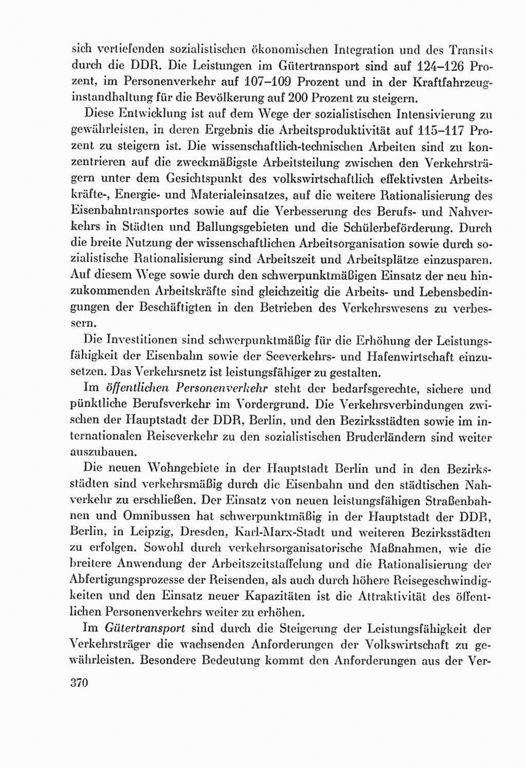 Protokoll der Verhandlungen des Ⅸ. Parteitages der Sozialistischen Einheitspartei Deutschlands (SED) [Deutsche Demokratische Republik (DDR)] 1976, Band 2, Seite 370 (Prot. Verh. Ⅸ. PT SED DDR 1976, Bd. 2, S. 370)
