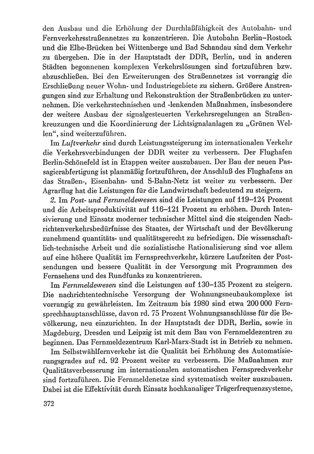 Protokoll der Verhandlungen des Ⅸ. Parteitages der Sozialistischen Einheitspartei Deutschlands (SED) [Deutsche Demokratische Republik (DDR)] 1976, Band 2, Seite 372 (Prot. Verh. Ⅸ. PT SED DDR 1976, Bd. 2, S. 372)