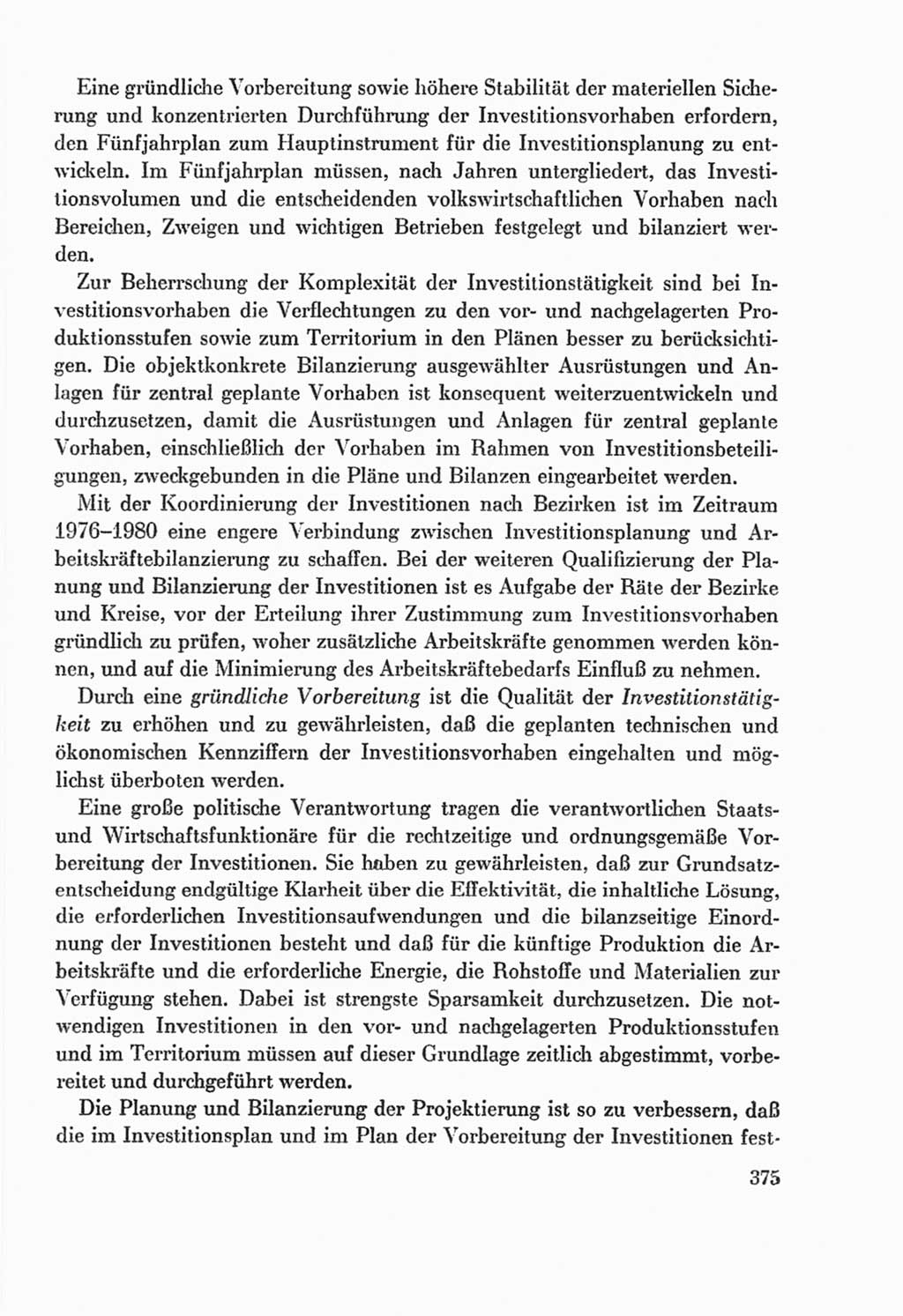 Protokoll der Verhandlungen des Ⅸ. Parteitages der Sozialistischen Einheitspartei Deutschlands (SED) [Deutsche Demokratische Republik (DDR)] 1976, Band 2, Seite 375 (Prot. Verh. Ⅸ. PT SED DDR 1976, Bd. 2, S. 375)