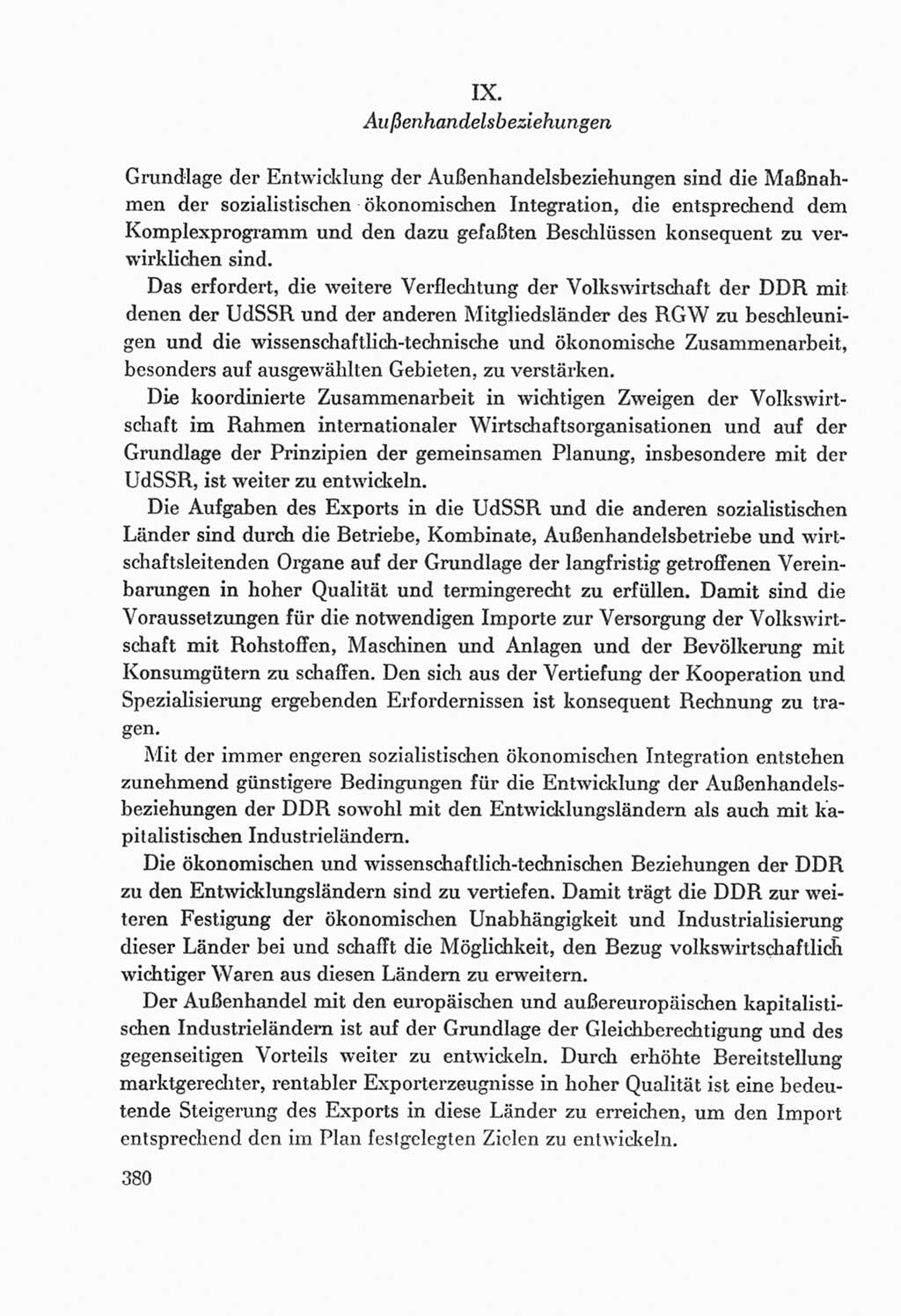 Protokoll der Verhandlungen des Ⅸ. Parteitages der Sozialistischen Einheitspartei Deutschlands (SED) [Deutsche Demokratische Republik (DDR)] 1976, Band 2, Seite 380 (Prot. Verh. Ⅸ. PT SED DDR 1976, Bd. 2, S. 380)