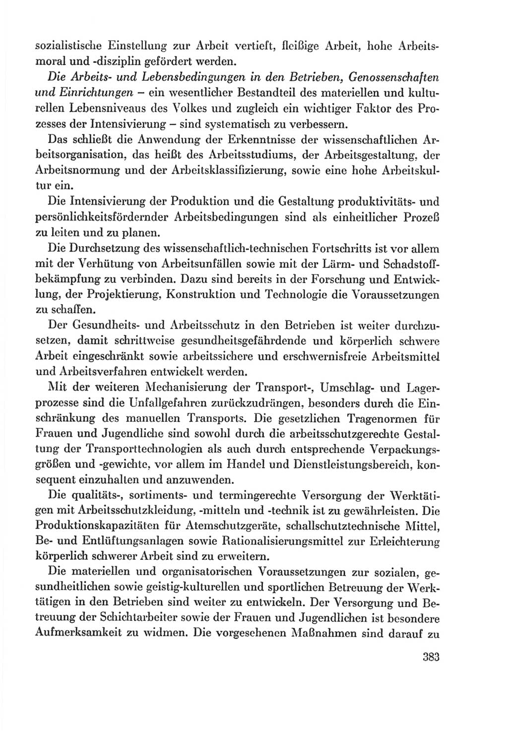 Protokoll der Verhandlungen des Ⅸ. Parteitages der Sozialistischen Einheitspartei Deutschlands (SED) [Deutsche Demokratische Republik (DDR)] 1976, Band 2, Seite 383 (Prot. Verh. Ⅸ. PT SED DDR 1976, Bd. 2, S. 383)