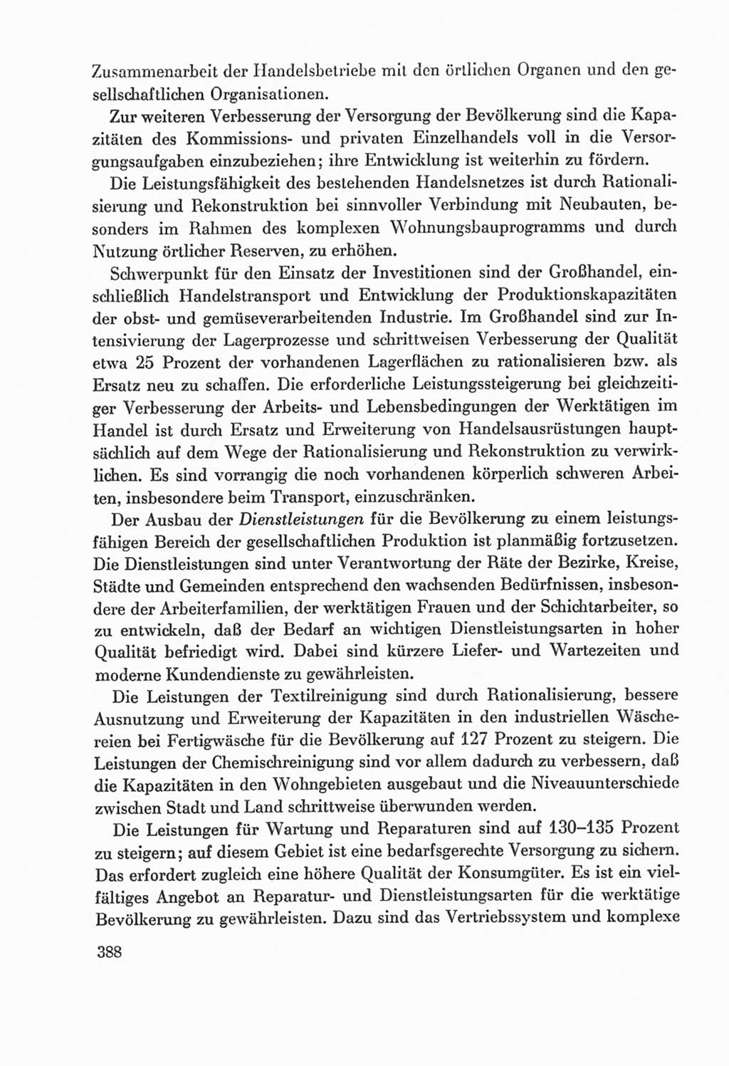 Protokoll der Verhandlungen des Ⅸ. Parteitages der Sozialistischen Einheitspartei Deutschlands (SED) [Deutsche Demokratische Republik (DDR)] 1976, Band 2, Seite 388 (Prot. Verh. Ⅸ. PT SED DDR 1976, Bd. 2, S. 388)
