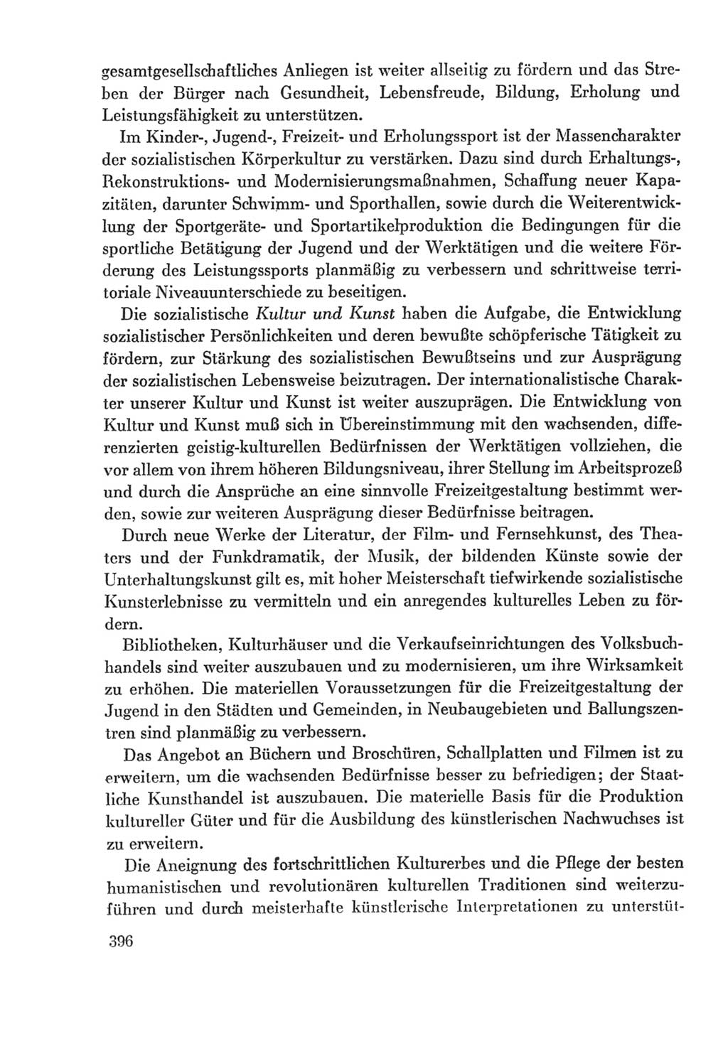 Protokoll der Verhandlungen des Ⅸ. Parteitages der Sozialistischen Einheitspartei Deutschlands (SED) [Deutsche Demokratische Republik (DDR)] 1976, Band 2, Seite 396 (Prot. Verh. Ⅸ. PT SED DDR 1976, Bd. 2, S. 396)