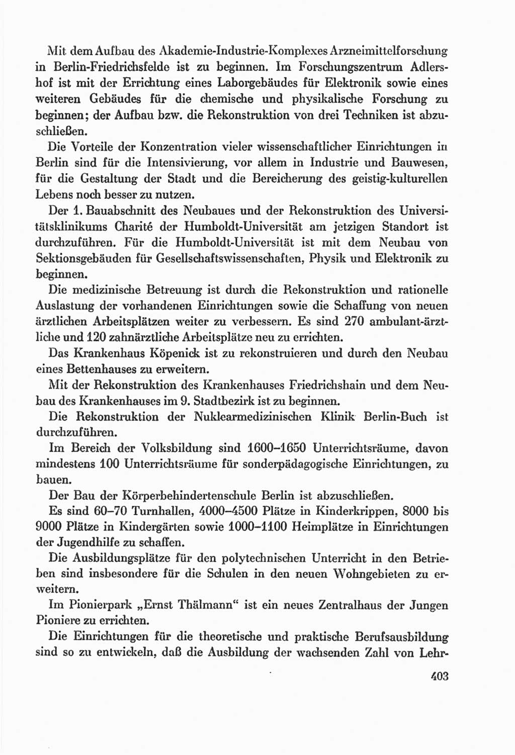 Protokoll der Verhandlungen des Ⅸ. Parteitages der Sozialistischen Einheitspartei Deutschlands (SED) [Deutsche Demokratische Republik (DDR)] 1976, Band 2, Seite 403 (Prot. Verh. Ⅸ. PT SED DDR 1976, Bd. 2, S. 403)