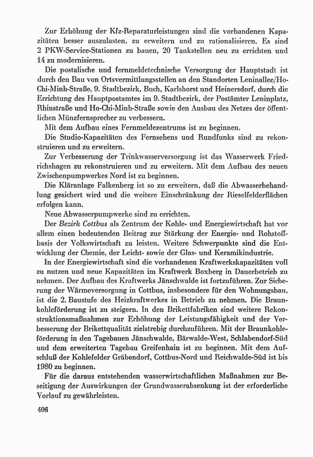 Protokoll der Verhandlungen des Ⅸ. Parteitages der Sozialistischen Einheitspartei Deutschlands (SED) [Deutsche Demokratische Republik (DDR)] 1976, Band 2, Seite 406 (Prot. Verh. Ⅸ. PT SED DDR 1976, Bd. 2, S. 406)