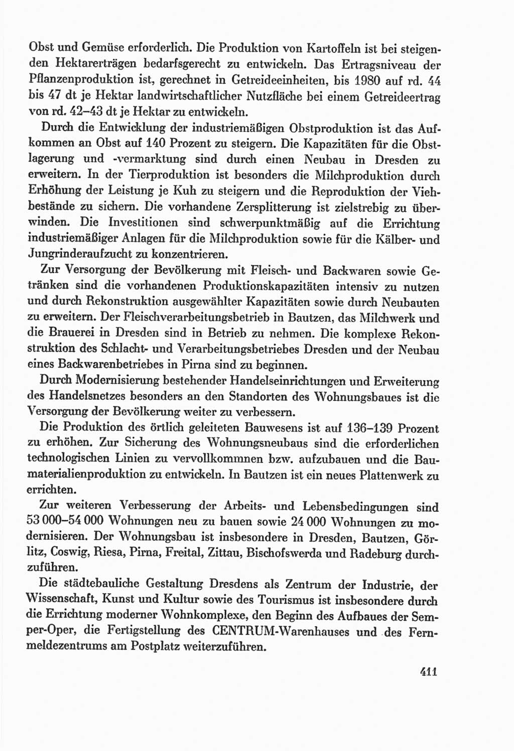 Protokoll der Verhandlungen des Ⅸ. Parteitages der Sozialistischen Einheitspartei Deutschlands (SED) [Deutsche Demokratische Republik (DDR)] 1976, Band 2, Seite 411 (Prot. Verh. Ⅸ. PT SED DDR 1976, Bd. 2, S. 411)