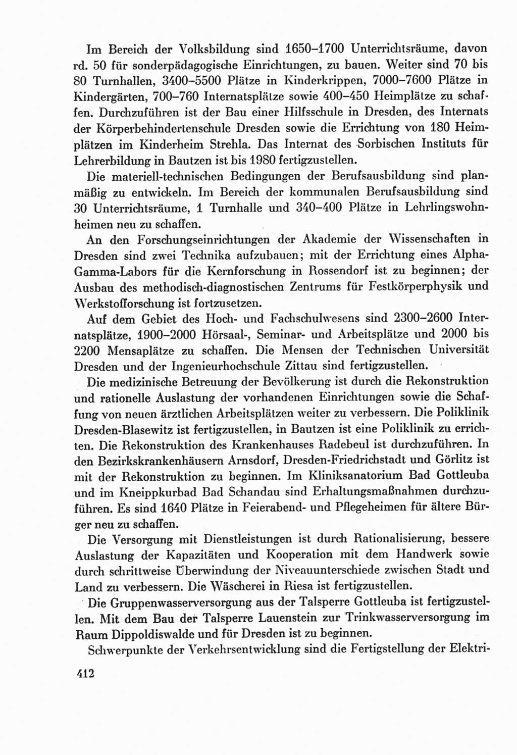 Protokoll der Verhandlungen des Ⅸ. Parteitages der Sozialistischen Einheitspartei Deutschlands (SED) [Deutsche Demokratische Republik (DDR)] 1976, Band 2, Seite 412 (Prot. Verh. Ⅸ. PT SED DDR 1976, Bd. 2, S. 412)