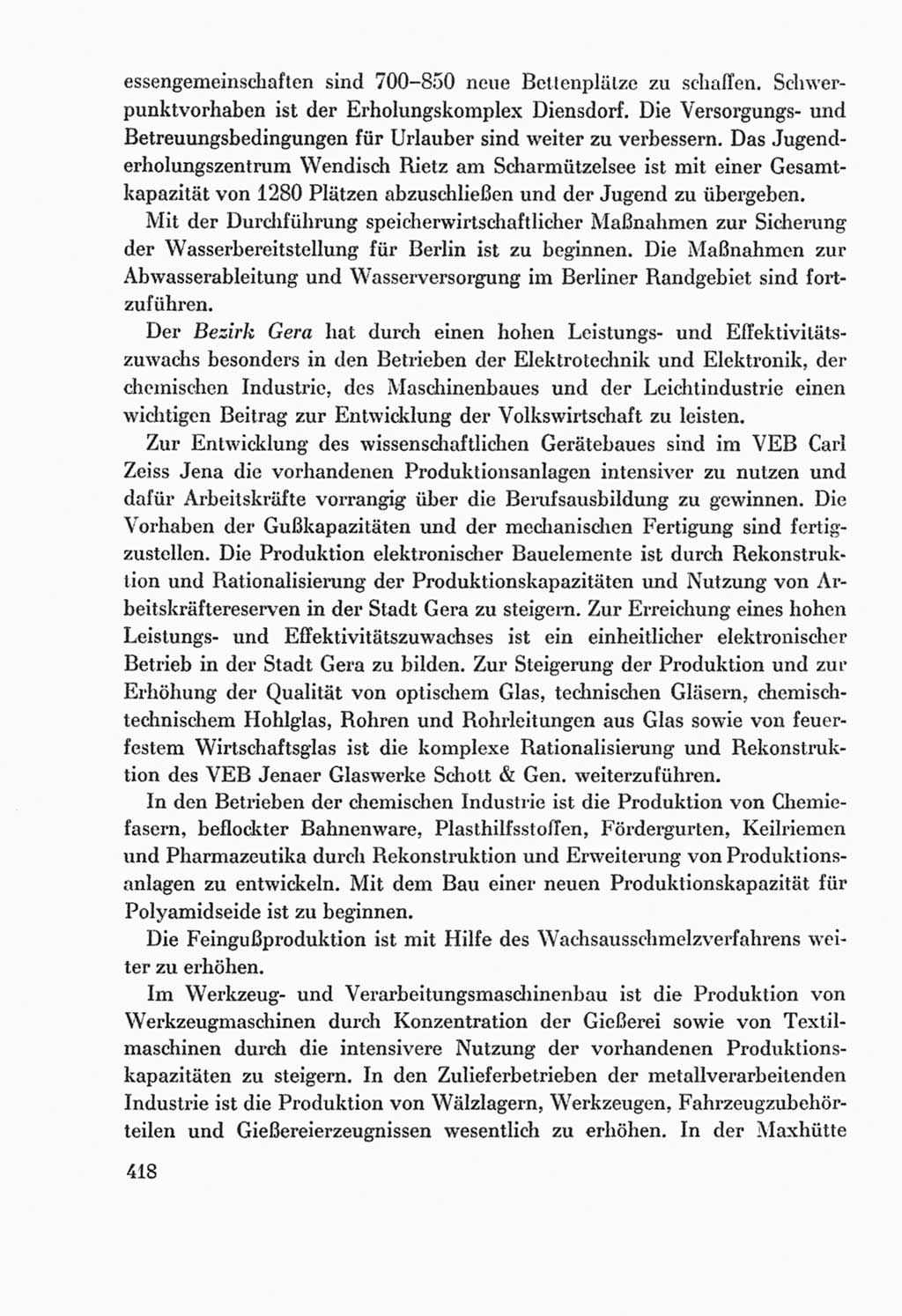 Protokoll der Verhandlungen des Ⅸ. Parteitages der Sozialistischen Einheitspartei Deutschlands (SED) [Deutsche Demokratische Republik (DDR)] 1976, Band 2, Seite 418 (Prot. Verh. Ⅸ. PT SED DDR 1976, Bd. 2, S. 418)