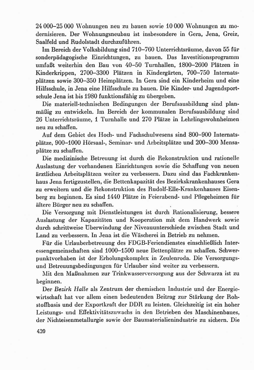 Protokoll der Verhandlungen des Ⅸ. Parteitages der Sozialistischen Einheitspartei Deutschlands (SED) [Deutsche Demokratische Republik (DDR)] 1976, Band 2, Seite 420 (Prot. Verh. Ⅸ. PT SED DDR 1976, Bd. 2, S. 420)