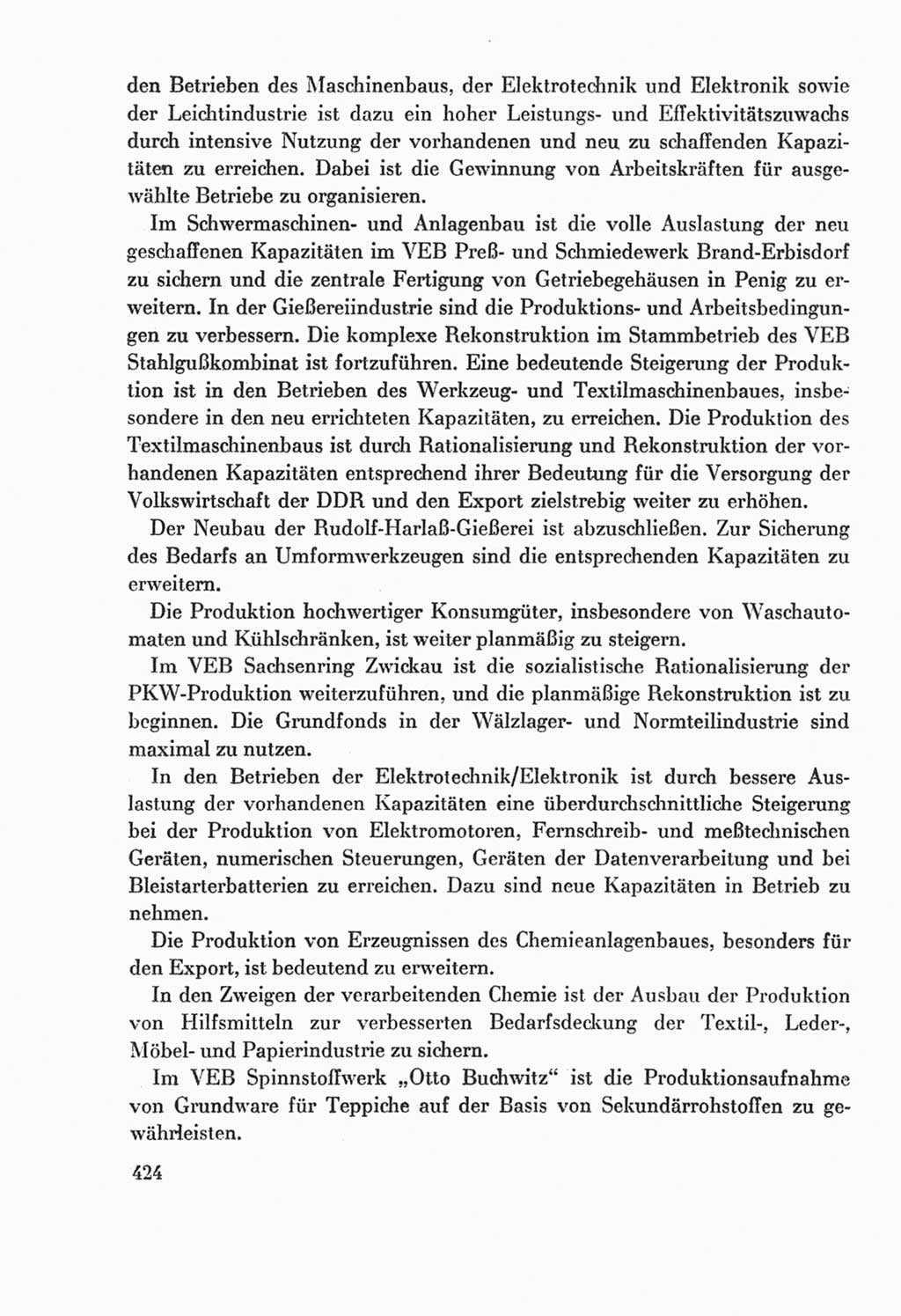 Protokoll der Verhandlungen des Ⅸ. Parteitages der Sozialistischen Einheitspartei Deutschlands (SED) [Deutsche Demokratische Republik (DDR)] 1976, Band 2, Seite 424 (Prot. Verh. Ⅸ. PT SED DDR 1976, Bd. 2, S. 424)