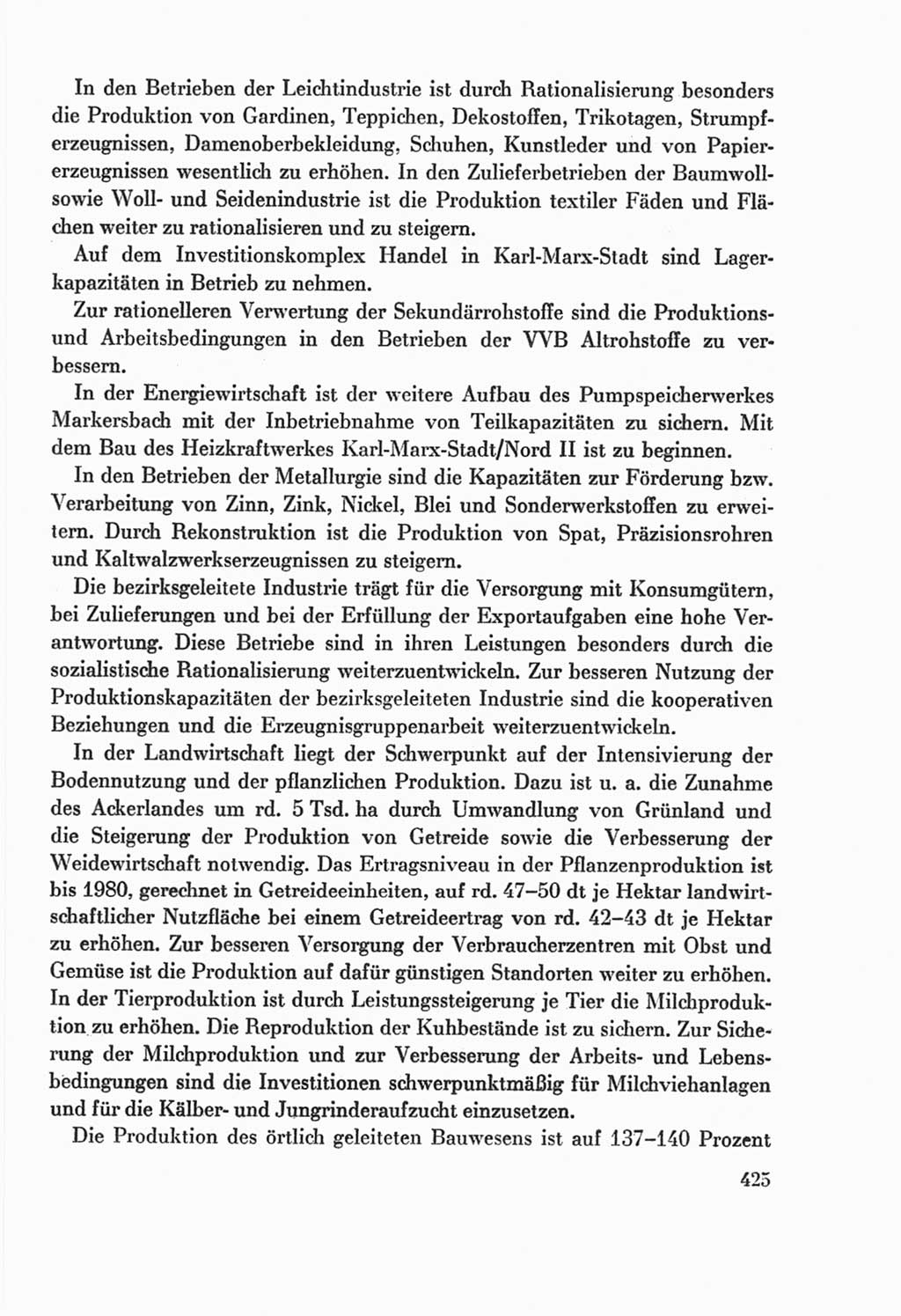 Protokoll der Verhandlungen des Ⅸ. Parteitages der Sozialistischen Einheitspartei Deutschlands (SED) [Deutsche Demokratische Republik (DDR)] 1976, Band 2, Seite 425 (Prot. Verh. Ⅸ. PT SED DDR 1976, Bd. 2, S. 425)