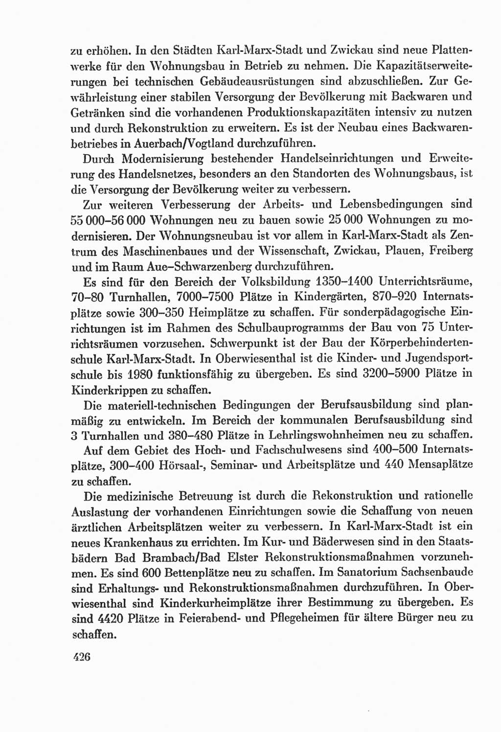 Protokoll der Verhandlungen des Ⅸ. Parteitages der Sozialistischen Einheitspartei Deutschlands (SED) [Deutsche Demokratische Republik (DDR)] 1976, Band 2, Seite 426 (Prot. Verh. Ⅸ. PT SED DDR 1976, Bd. 2, S. 426)