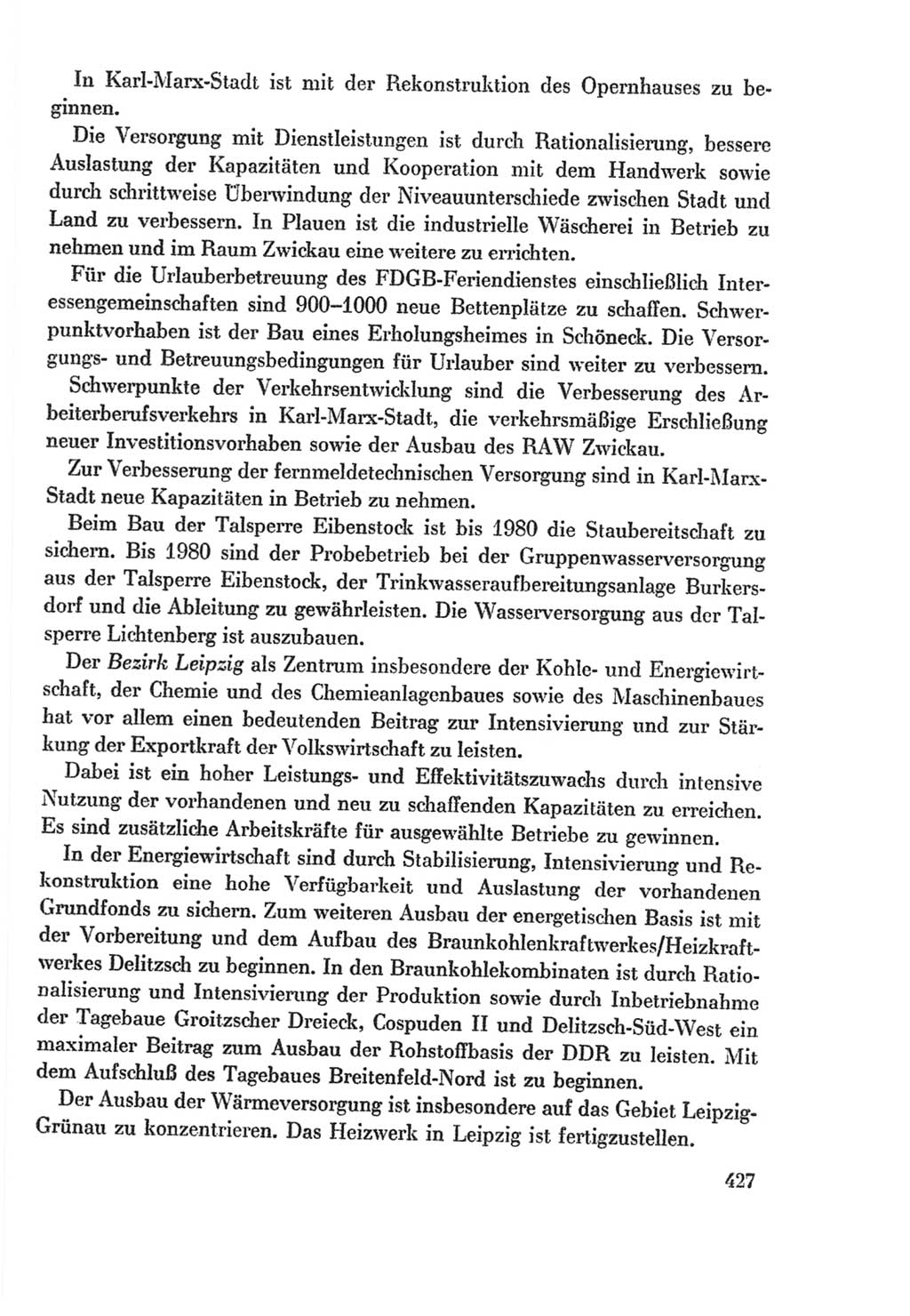 Protokoll der Verhandlungen des Ⅸ. Parteitages der Sozialistischen Einheitspartei Deutschlands (SED) [Deutsche Demokratische Republik (DDR)] 1976, Band 2, Seite 427 (Prot. Verh. Ⅸ. PT SED DDR 1976, Bd. 2, S. 427)