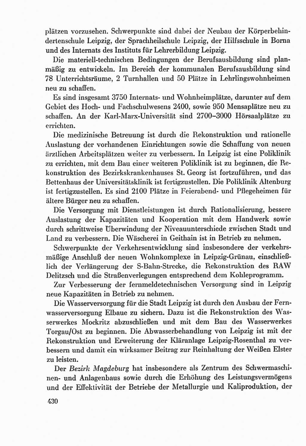 Protokoll der Verhandlungen des Ⅸ. Parteitages der Sozialistischen Einheitspartei Deutschlands (SED) [Deutsche Demokratische Republik (DDR)] 1976, Band 2, Seite 430 (Prot. Verh. Ⅸ. PT SED DDR 1976, Bd. 2, S. 430)