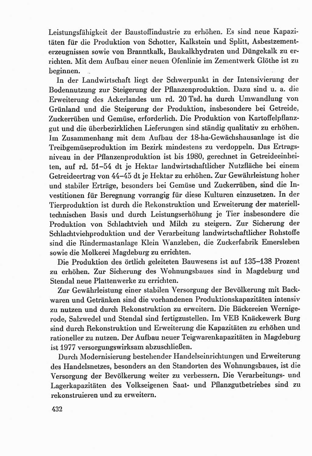 Protokoll der Verhandlungen des Ⅸ. Parteitages der Sozialistischen Einheitspartei Deutschlands (SED) [Deutsche Demokratische Republik (DDR)] 1976, Band 2, Seite 432 (Prot. Verh. Ⅸ. PT SED DDR 1976, Bd. 2, S. 432)
