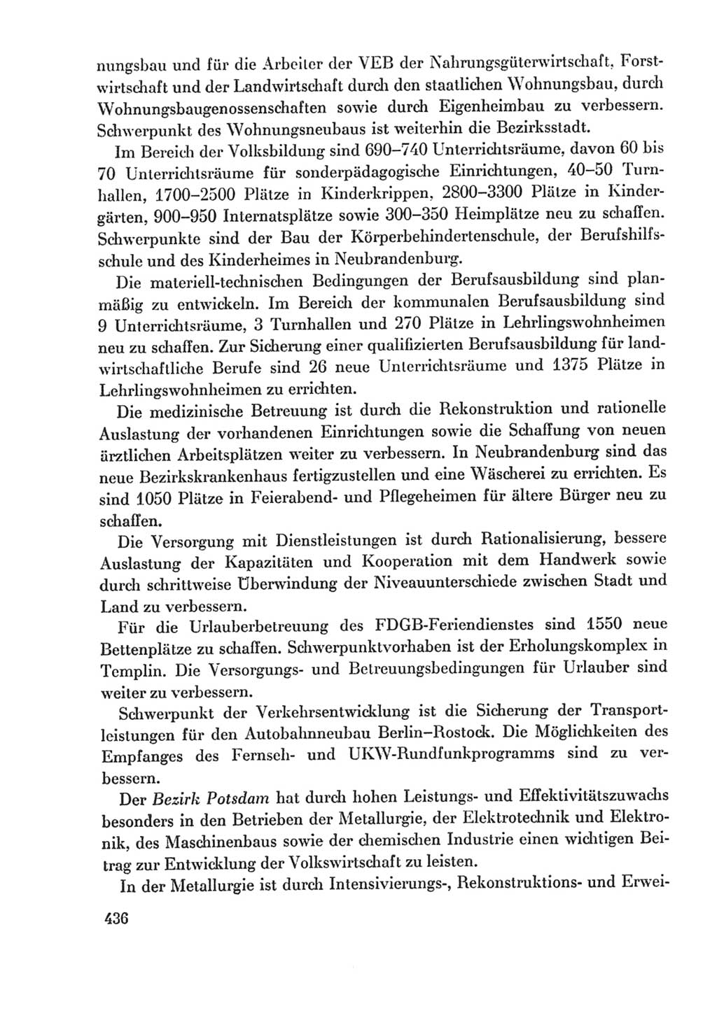 Protokoll der Verhandlungen des Ⅸ. Parteitages der Sozialistischen Einheitspartei Deutschlands (SED) [Deutsche Demokratische Republik (DDR)] 1976, Band 2, Seite 436 (Prot. Verh. Ⅸ. PT SED DDR 1976, Bd. 2, S. 436)