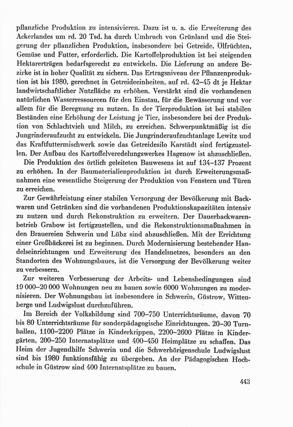 Protokoll der Verhandlungen des Ⅸ. Parteitages der Sozialistischen Einheitspartei Deutschlands (SED) [Deutsche Demokratische Republik (DDR)] 1976, Band 2, Seite 443 (Prot. Verh. Ⅸ. PT SED DDR 1976, Bd. 2, S. 443)