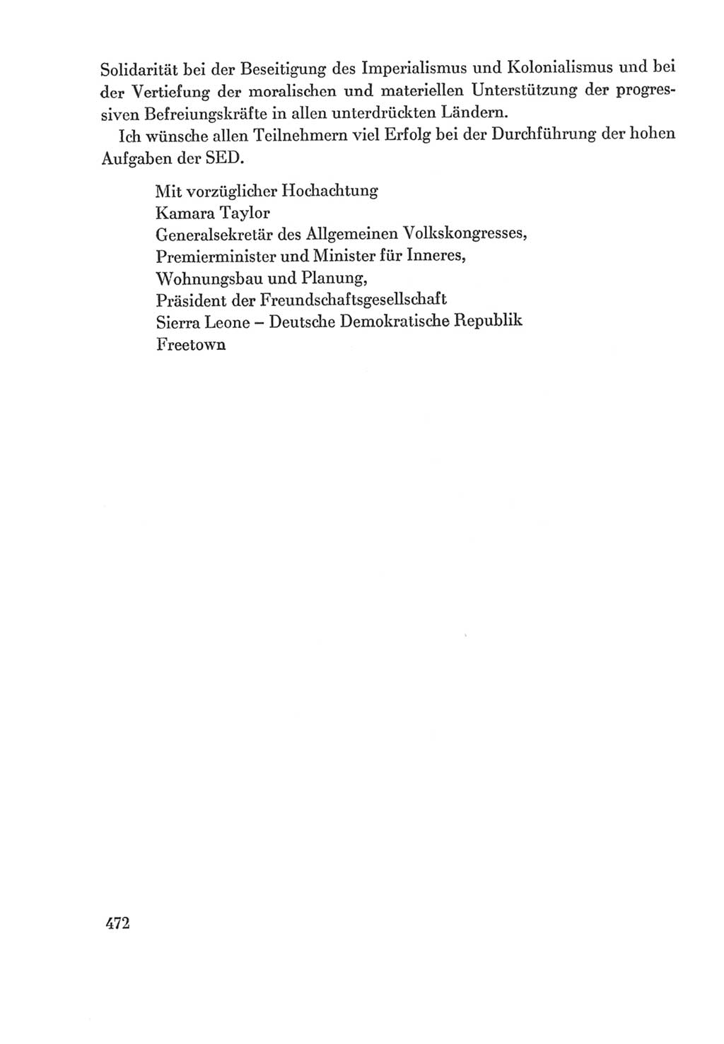 Protokoll der Verhandlungen des Ⅸ. Parteitages der Sozialistischen Einheitspartei Deutschlands (SED) [Deutsche Demokratische Republik (DDR)] 1976, Band 2, Seite 472 (Prot. Verh. Ⅸ. PT SED DDR 1976, Bd. 2, S. 472)