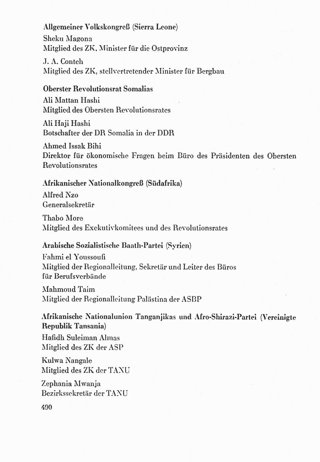 Protokoll der Verhandlungen des Ⅸ. Parteitages der Sozialistischen Einheitspartei Deutschlands (SED) [Deutsche Demokratische Republik (DDR)] 1976, Band 2, Seite 490 (Prot. Verh. Ⅸ. PT SED DDR 1976, Bd. 2, S. 490)