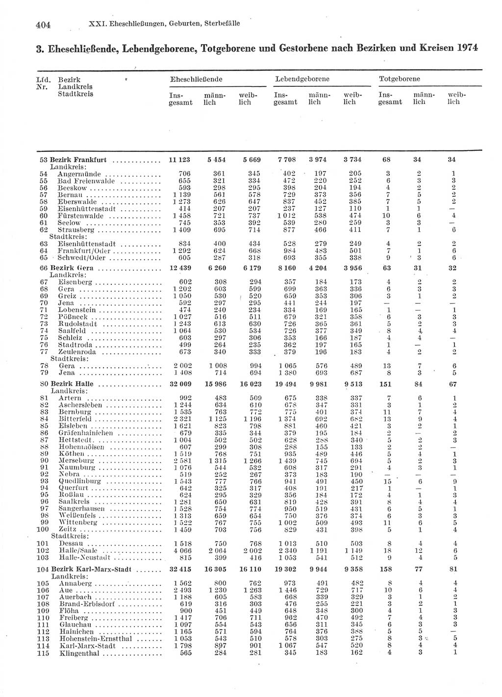 Statistisches Jahrbuch der Deutschen Demokratischen Republik (DDR) 1976, Seite 404 (Stat. Jb. DDR 1976, S. 404)