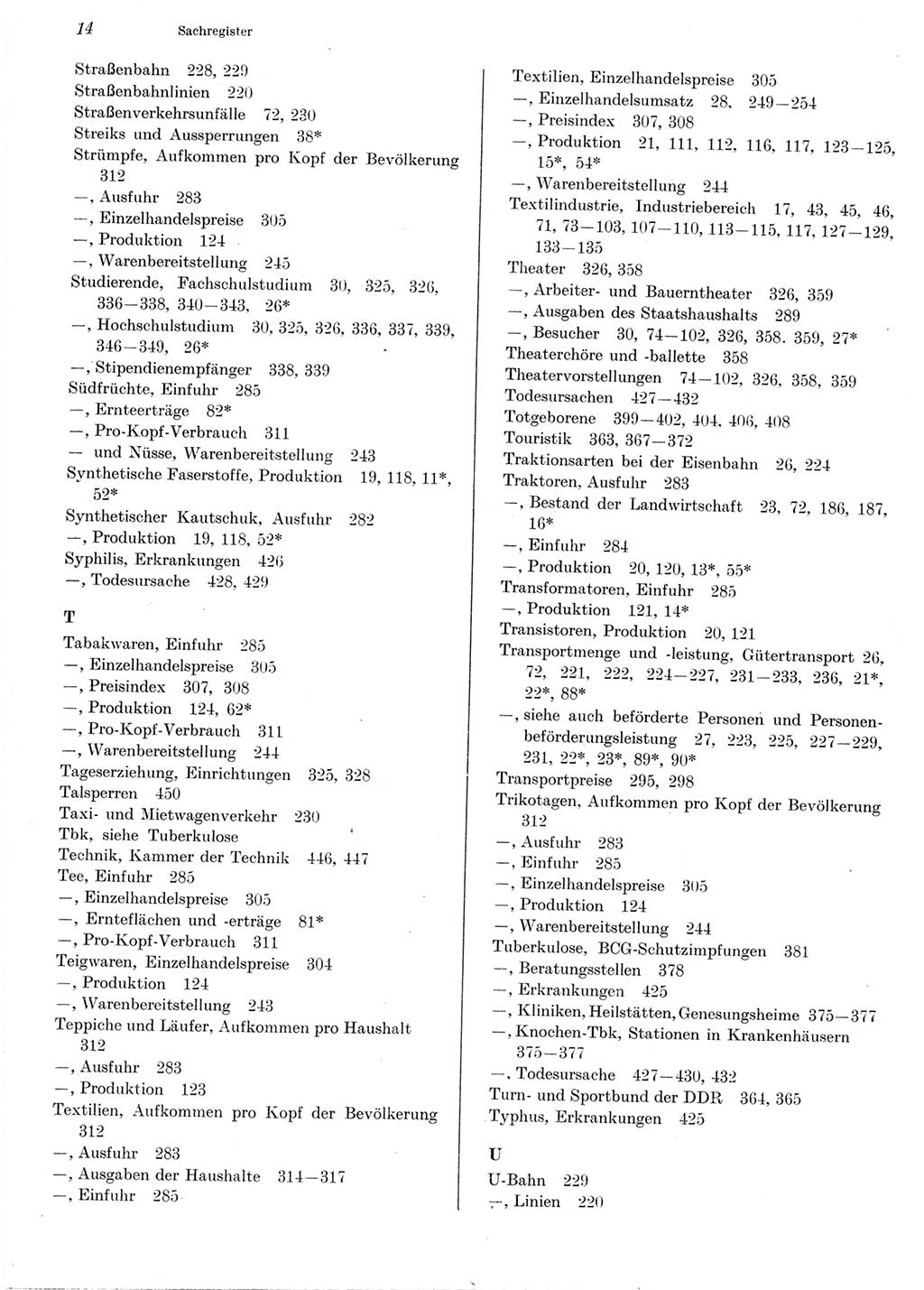 Statistisches Jahrbuch der Deutschen Demokratischen Republik (DDR) 1976, Seite 14 (Stat. Jb. DDR 1976, S. 14)