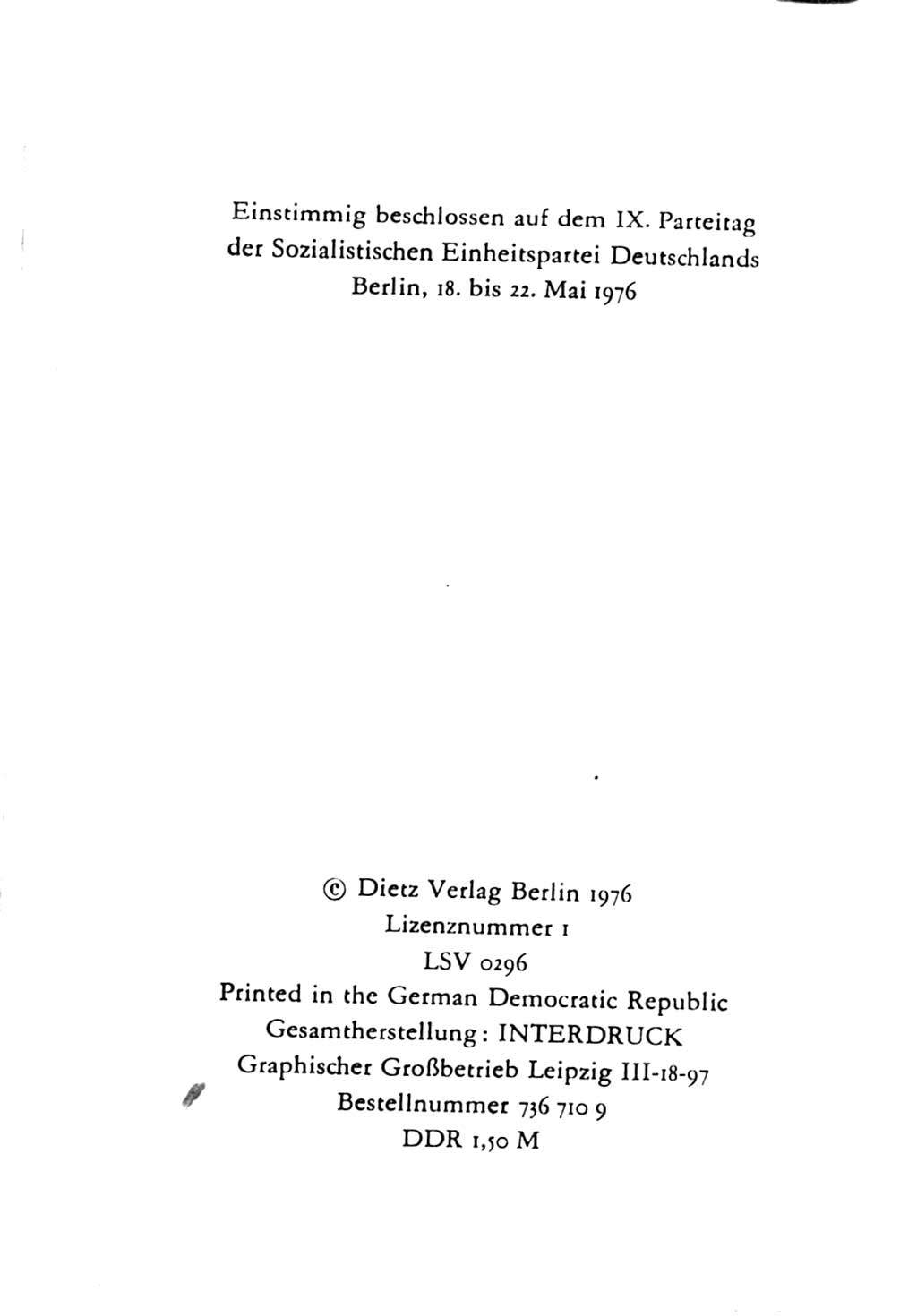 Statut der Sozialistischen Einheitspartei Deutschlands (SED) 1976, Seite 4 (St. SED DDR 1976, S. 4)
