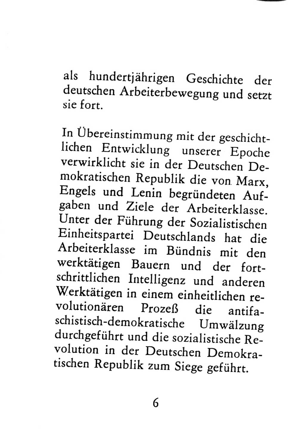 Statut der Sozialistischen Einheitspartei Deutschlands (SED) 1976, Seite 6 (St. SED DDR 1976, S. 6)