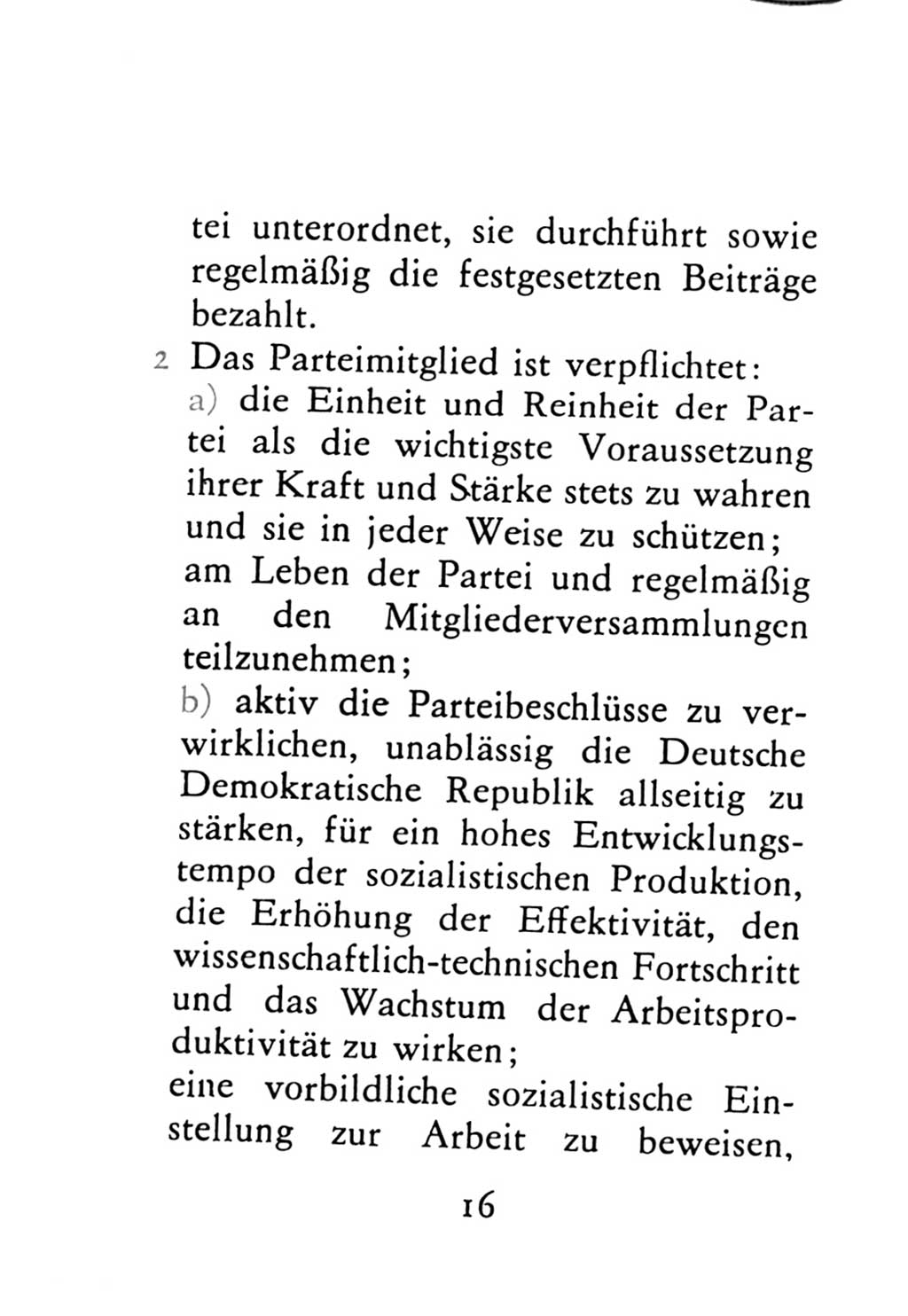 Statut der Sozialistischen Einheitspartei Deutschlands (SED) 1976, Seite 16 (St. SED DDR 1976, S. 16)