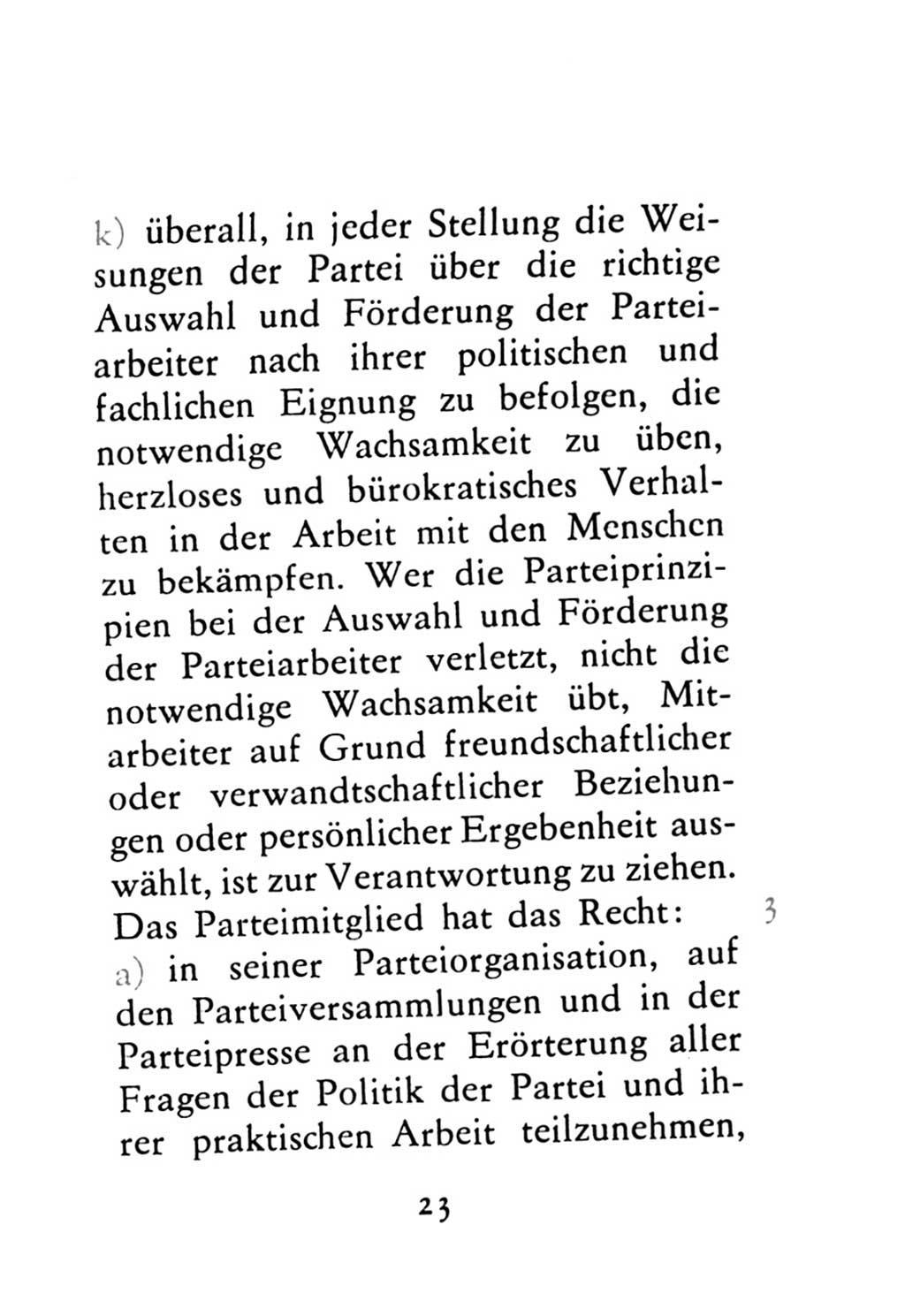 Statut der Sozialistischen Einheitspartei Deutschlands (SED) 1976, Seite 23 (St. SED DDR 1976, S. 23)