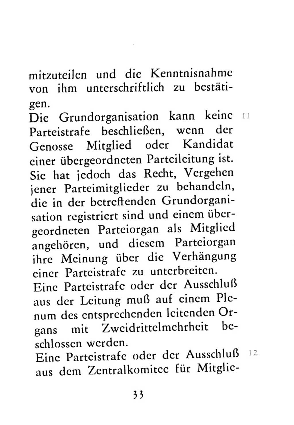 Statut der Sozialistischen Einheitspartei Deutschlands (SED) 1976, Seite 33 (St. SED DDR 1976, S. 33)