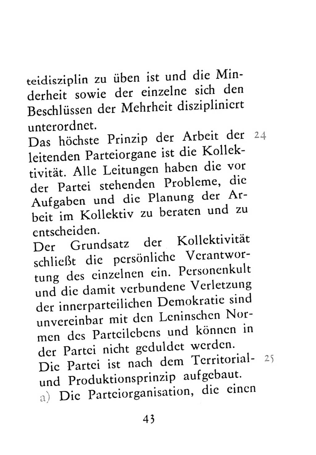 Statut der Sozialistischen Einheitspartei Deutschlands (SED) 1976, Seite 43 (St. SED DDR 1976, S. 43)
