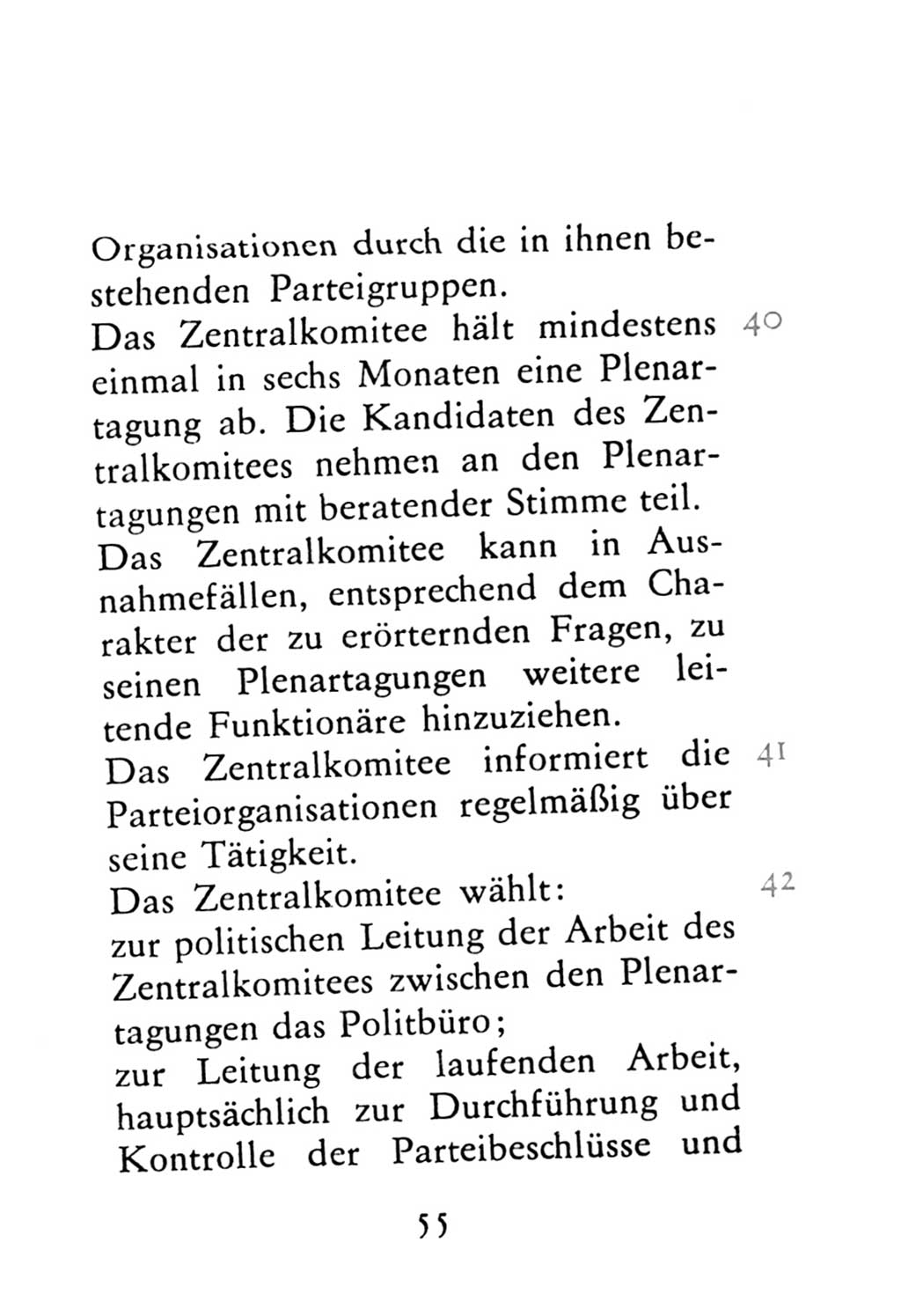 Statut der Sozialistischen Einheitspartei Deutschlands (SED) 1976, Seite 55 (St. SED DDR 1976, S. 55)