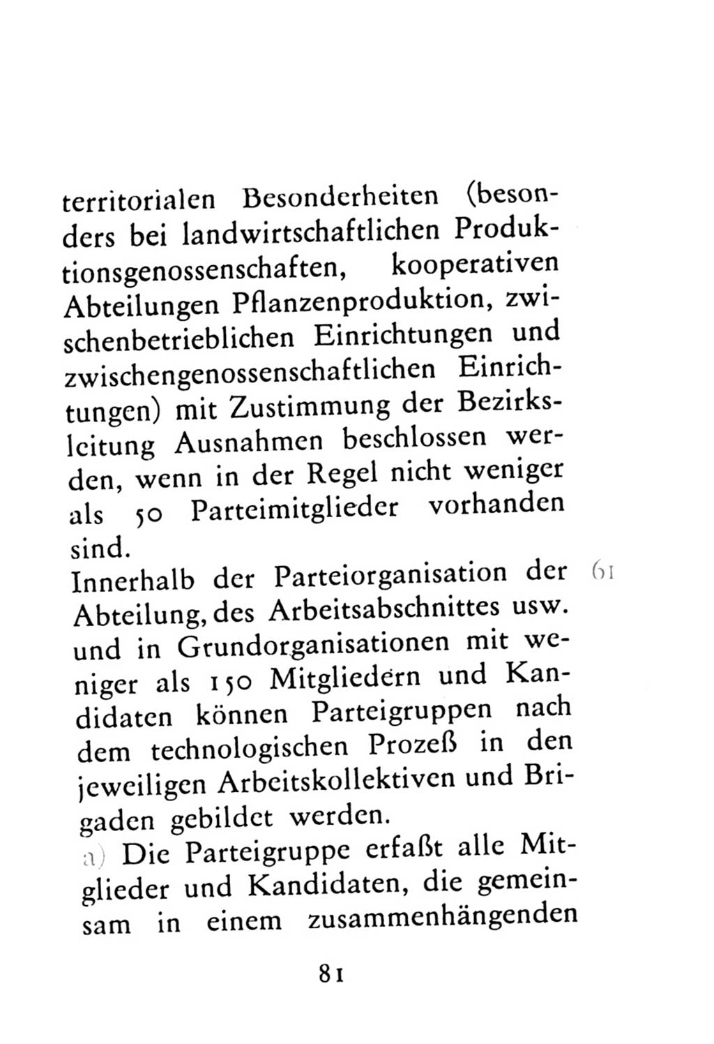 Statut der Sozialistischen Einheitspartei Deutschlands (SED) 1976, Seite 81 (St. SED DDR 1976, S. 81)