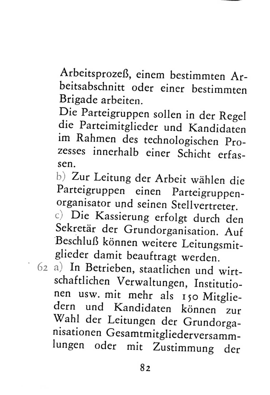 Statut der Sozialistischen Einheitspartei Deutschlands (SED) 1976, Seite 82 (St. SED DDR 1976, S. 82)