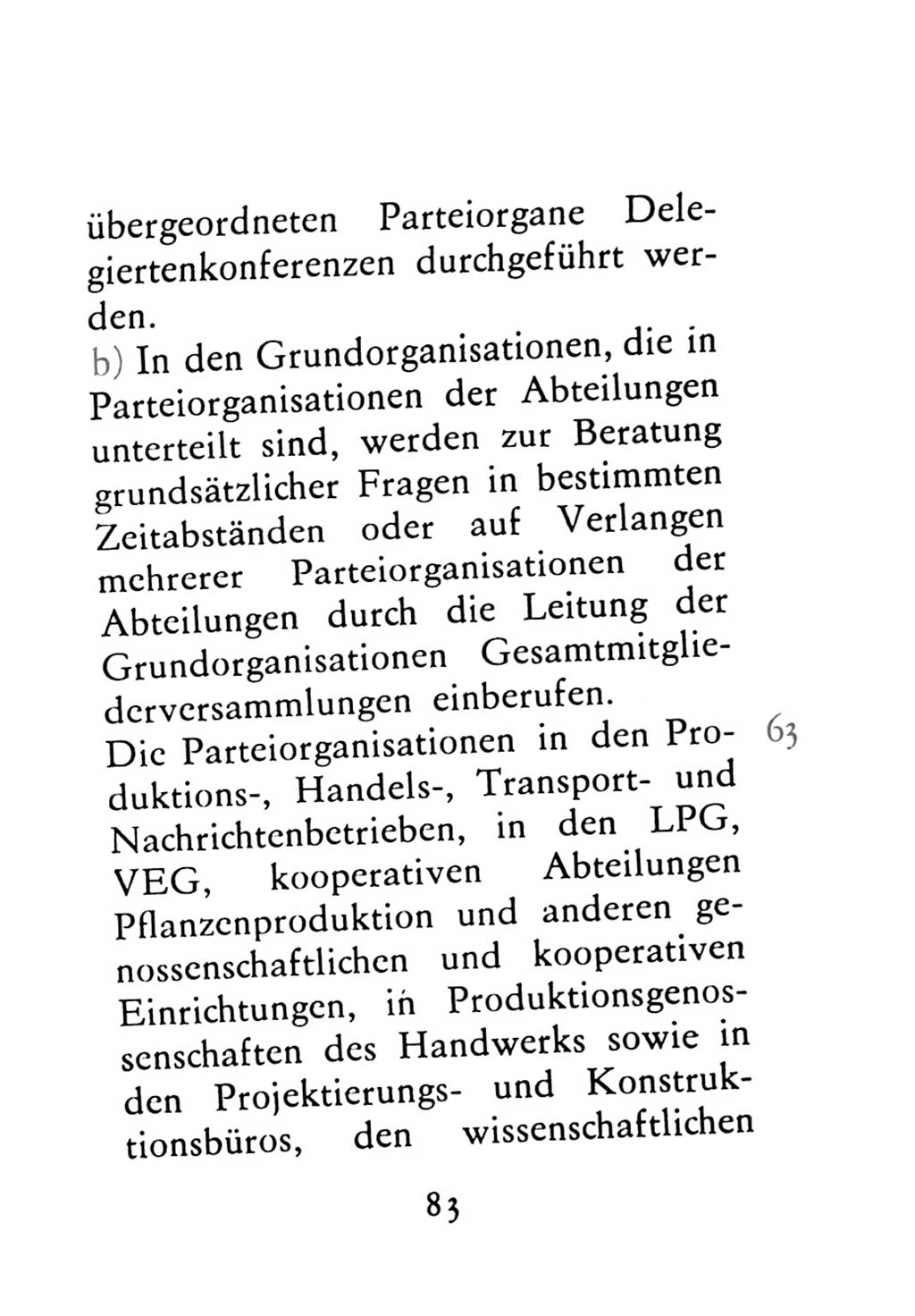 Statut der Sozialistischen Einheitspartei Deutschlands (SED) 1976, Seite 83 (St. SED DDR 1976, S. 83)