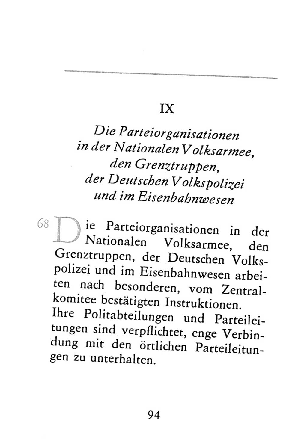 Statut der Sozialistischen Einheitspartei Deutschlands (SED) 1976, Seite 94 (St. SED DDR 1976, S. 94)